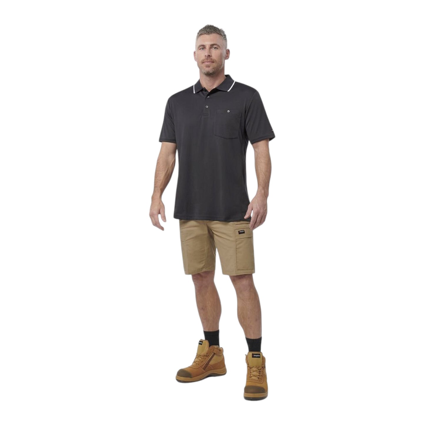 Mens KingGee Workcool Hyperfreeze T-Shirt Charcoal