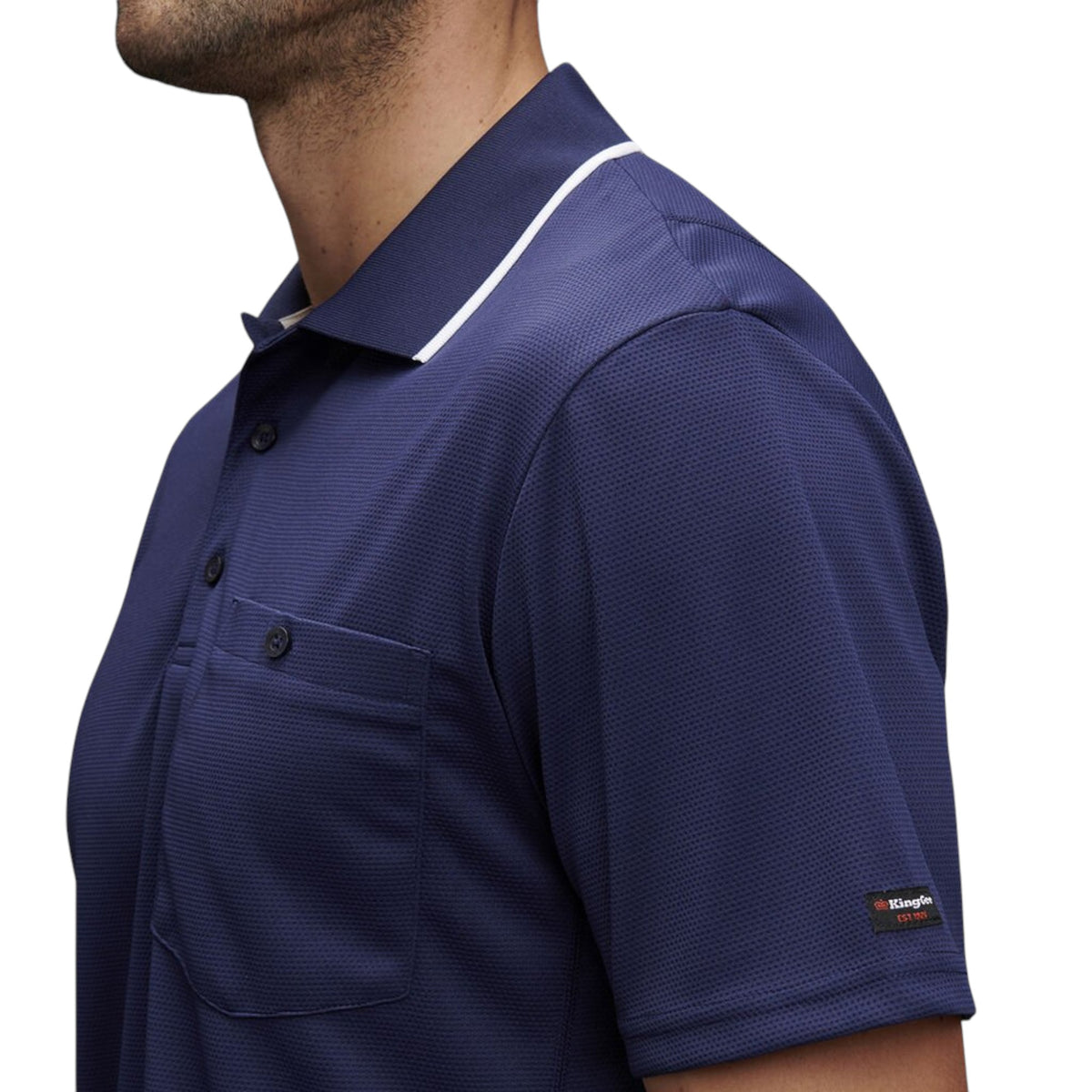 Mens KingGee Workcool Hyperfreeze T-Shirt Navy