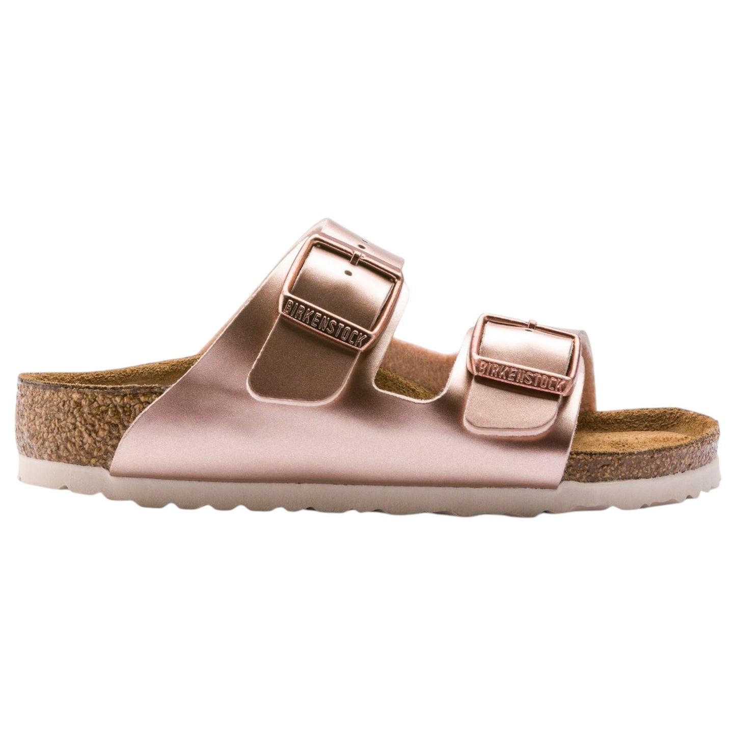 Unisex Kids Birkenstock Arizona Sandals Metallic Copper