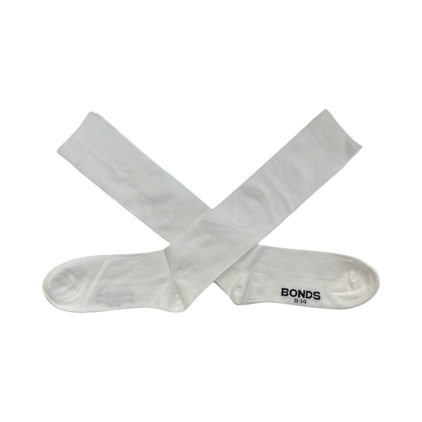 2 Pack Unisex Kids Bonds Knee High Knee High Socks White