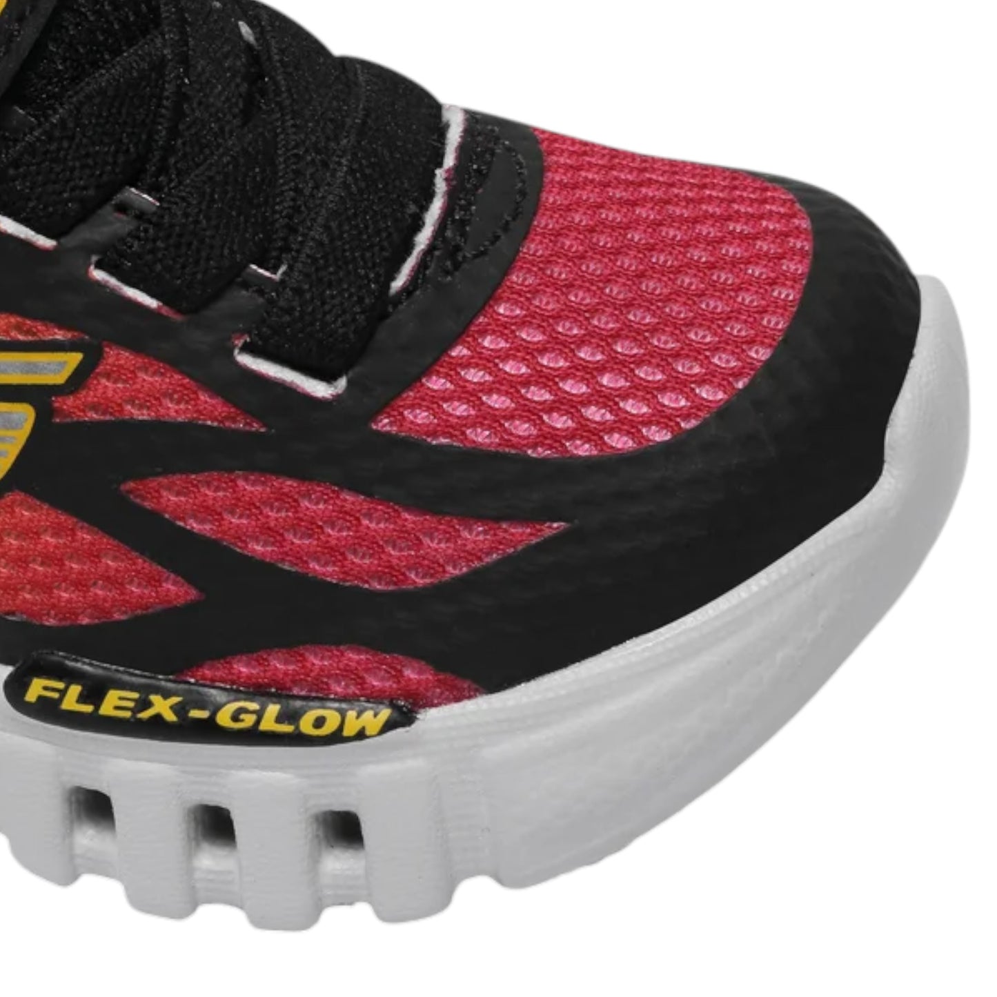 Infant Boys Skechers Flex Glow - Dezlom Shoes Black/Red