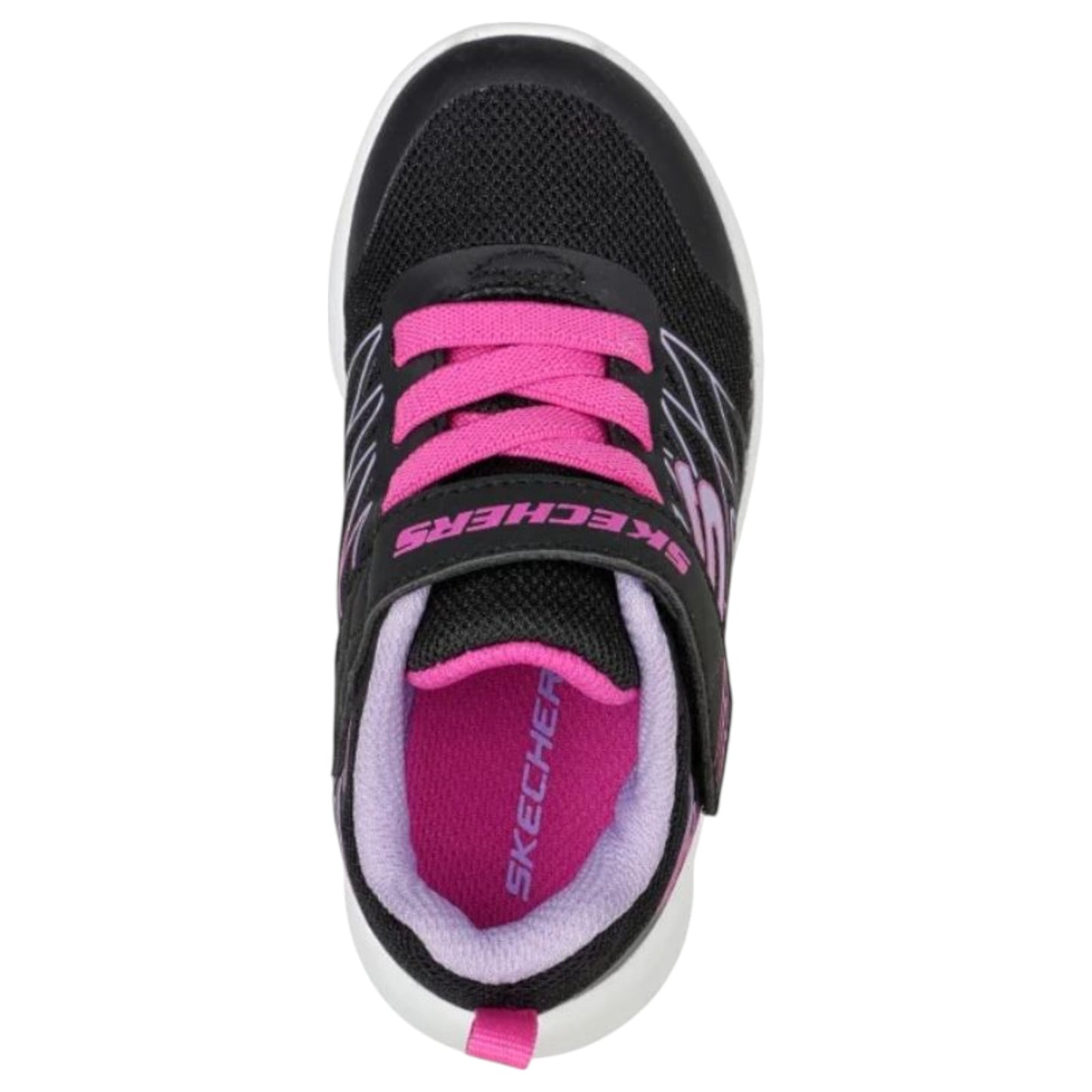 Infant Girls Skechers Microspec - Bold Delight Shoes Black