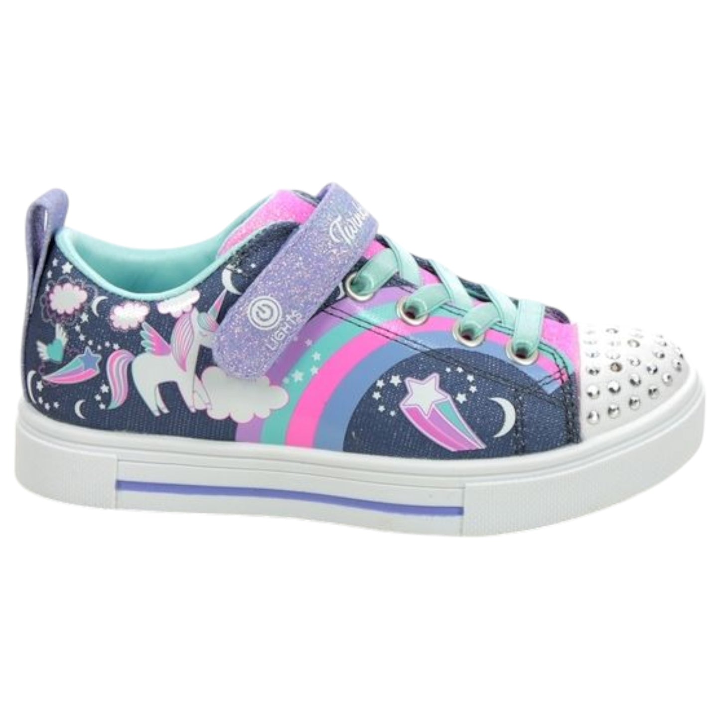 Kids Girls Skechers Twinkle Sparks - Unicorn Charme Shoes Navy / Multi