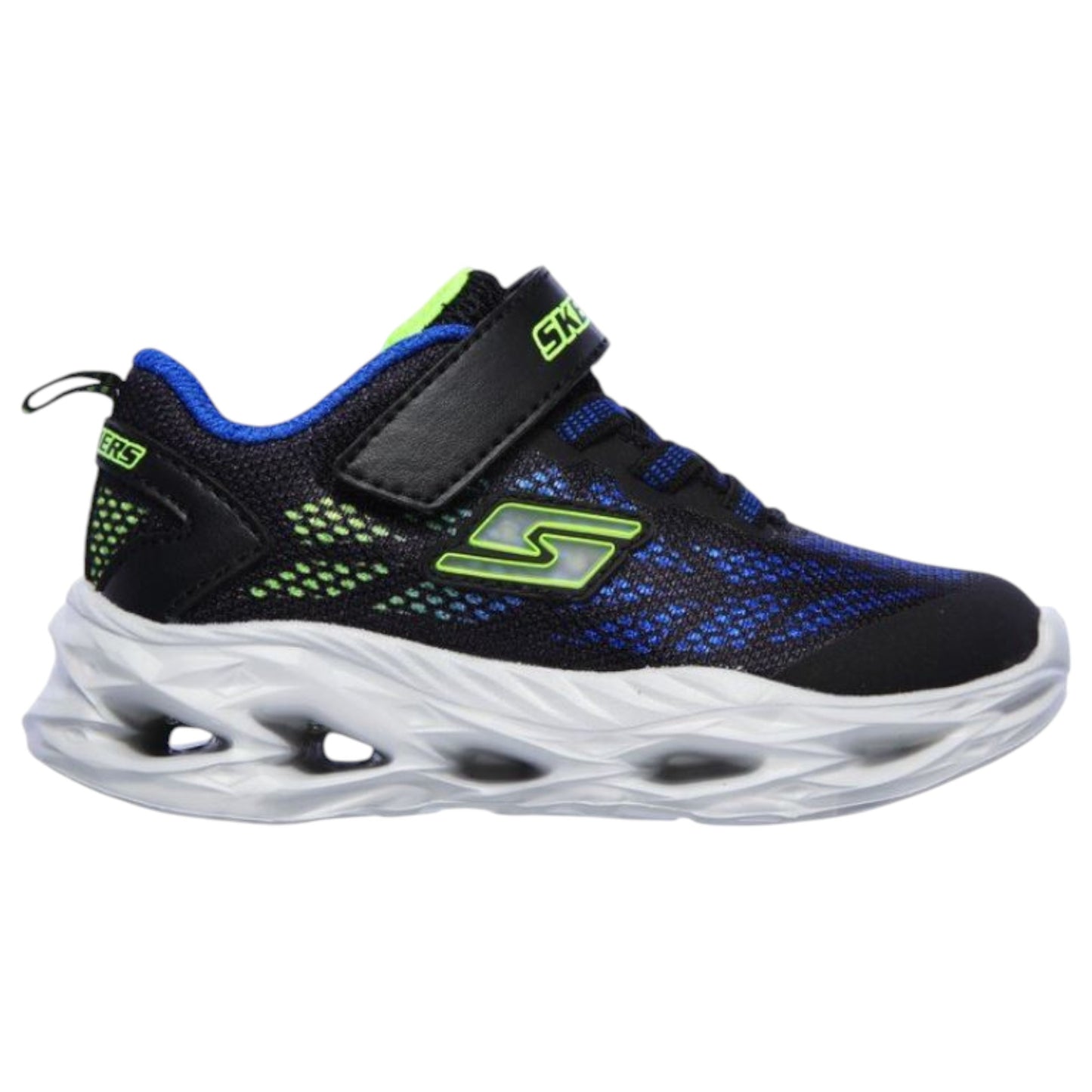 Infant Boys Skechers Vortex - Flash Shoes Black/Blue/Lime