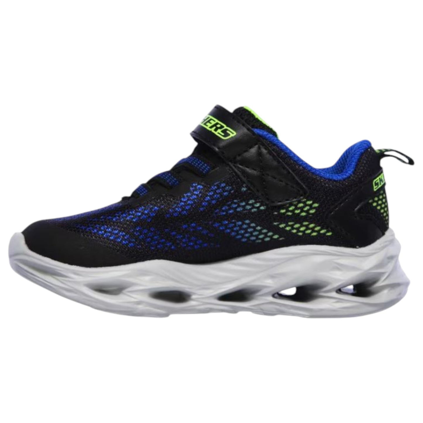 Infant Boys Skechers Vortex - Flash Shoes Black/Blue/Lime
