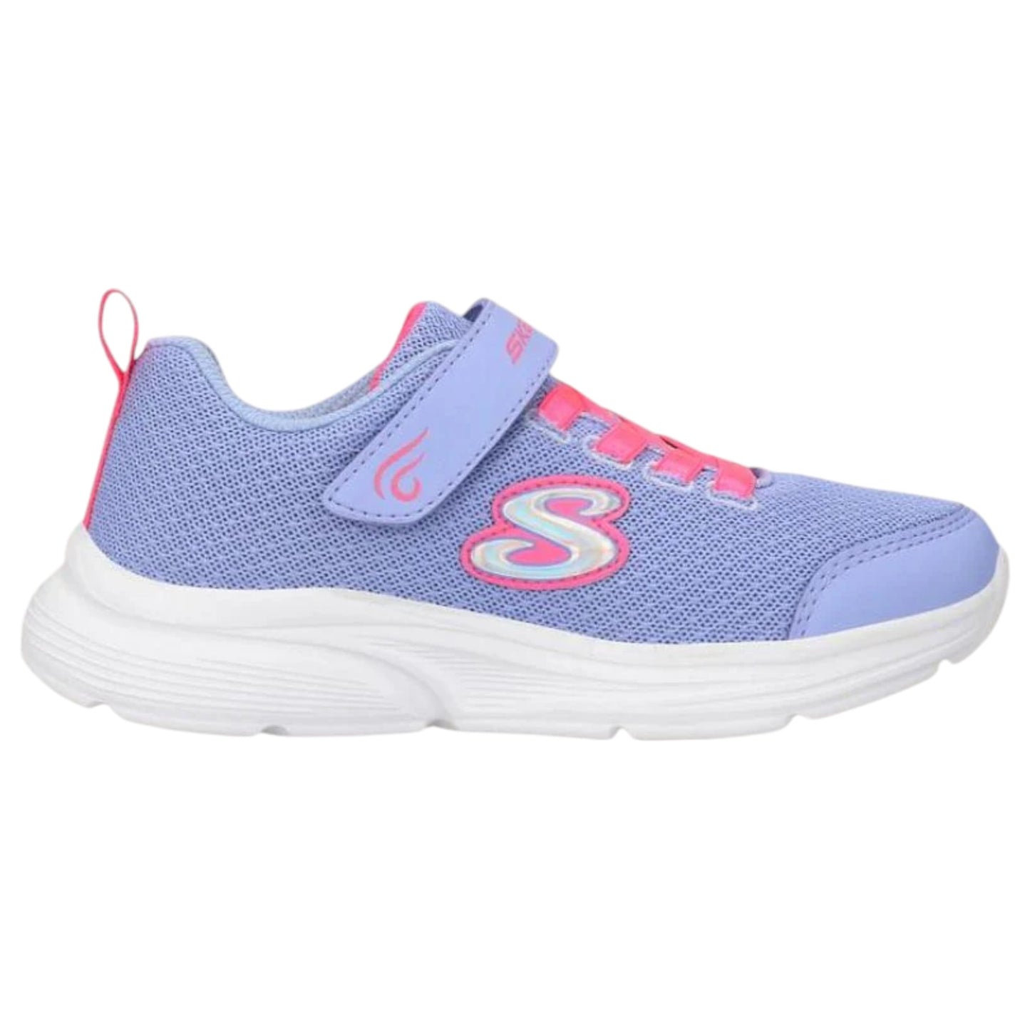 Kids Girls Skechers Wavy Lites - Blissfully Free Shoes Periwinkle
