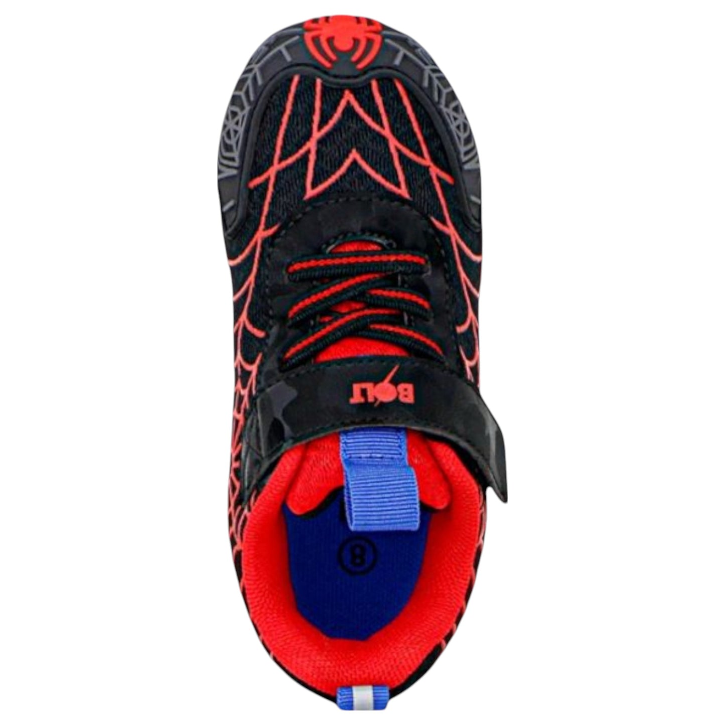 Kids Boys Lightning Bolt Webb Shoes Black/Red