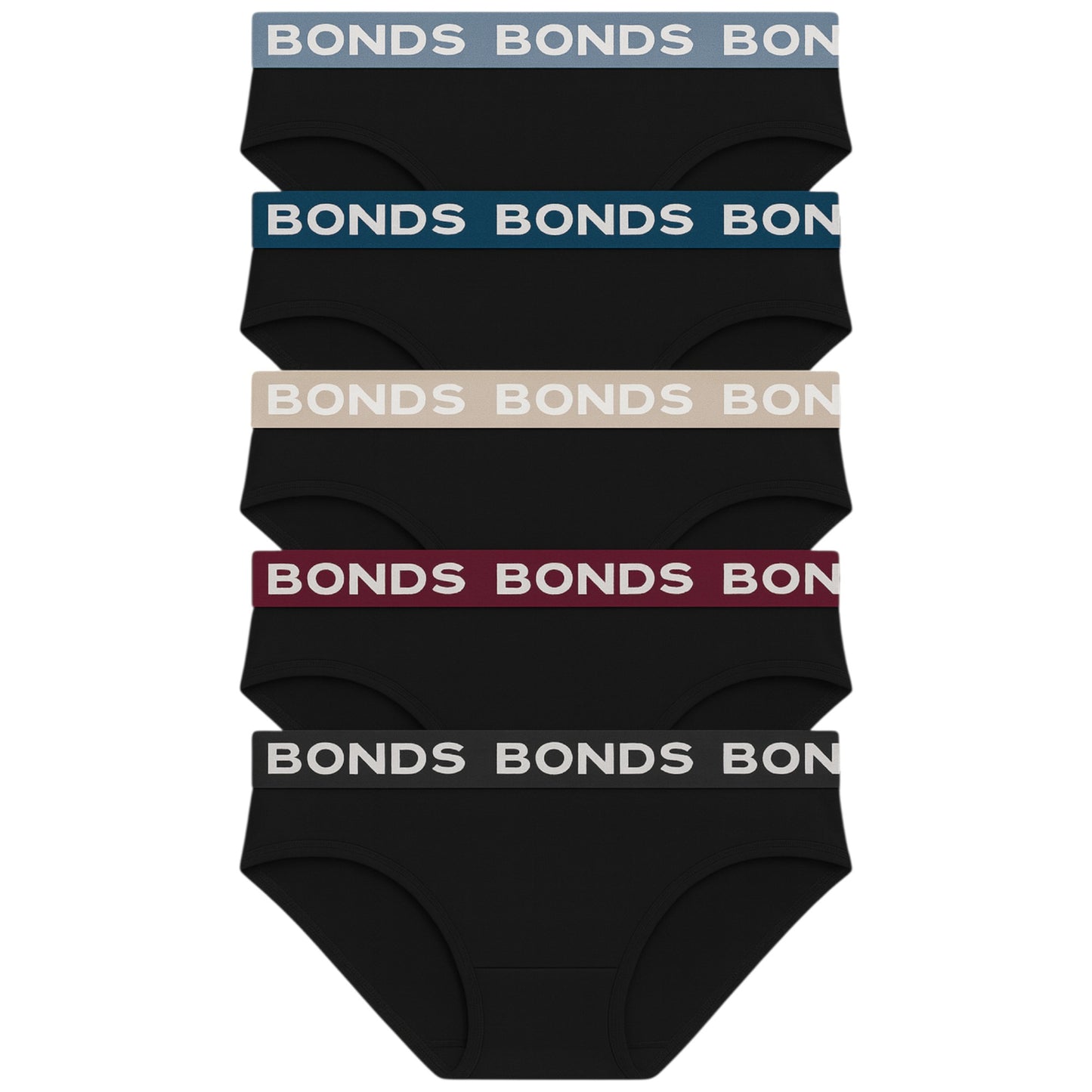 5 Pack Mens Bonds Hipster Briefs Underwear Multi