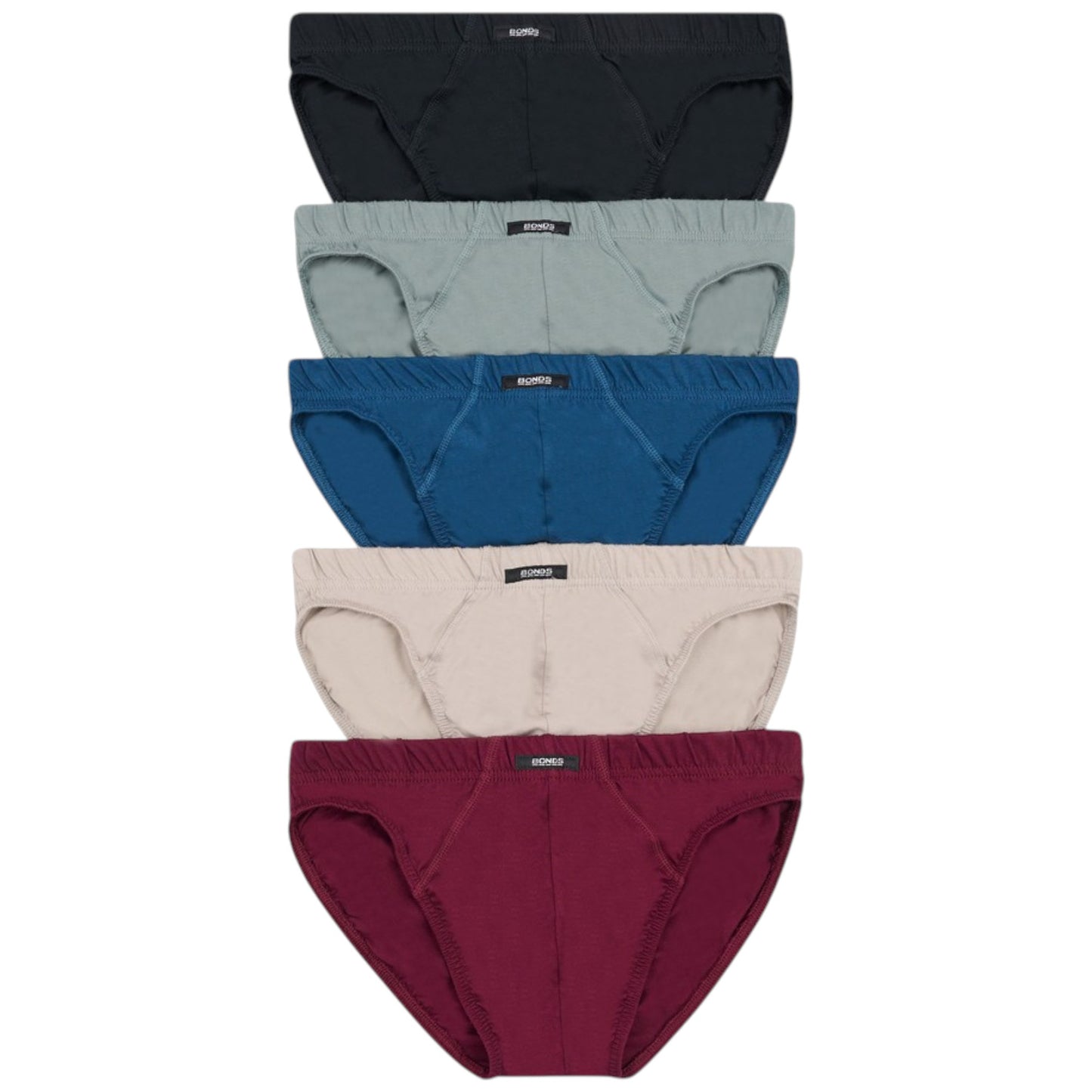 5 Pack Mens Bonds Action Briefs Underwear Multi