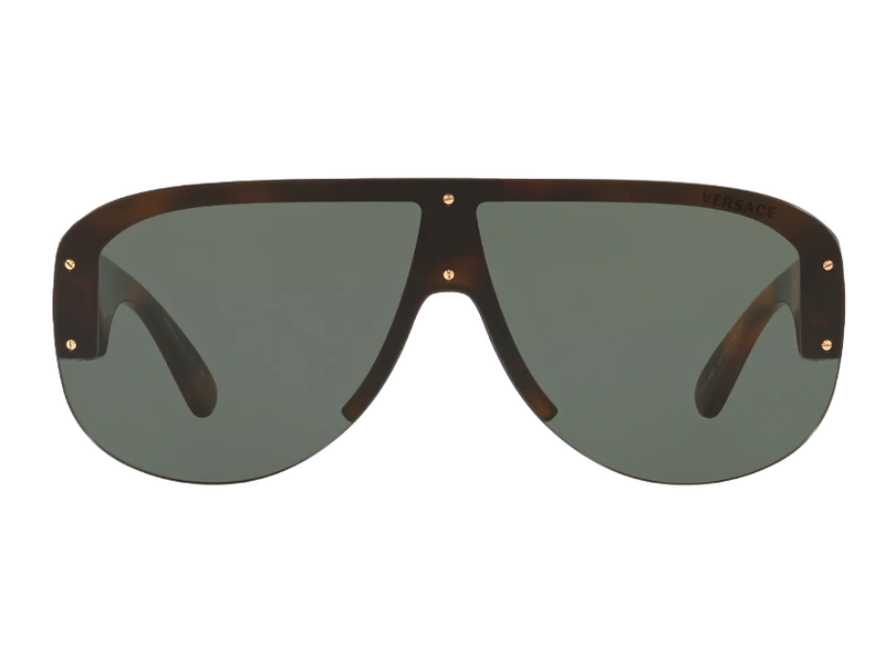 Unisex Versace Sunglasses Ve4391 Medusa Biggie Havana Dark Green Sunnies