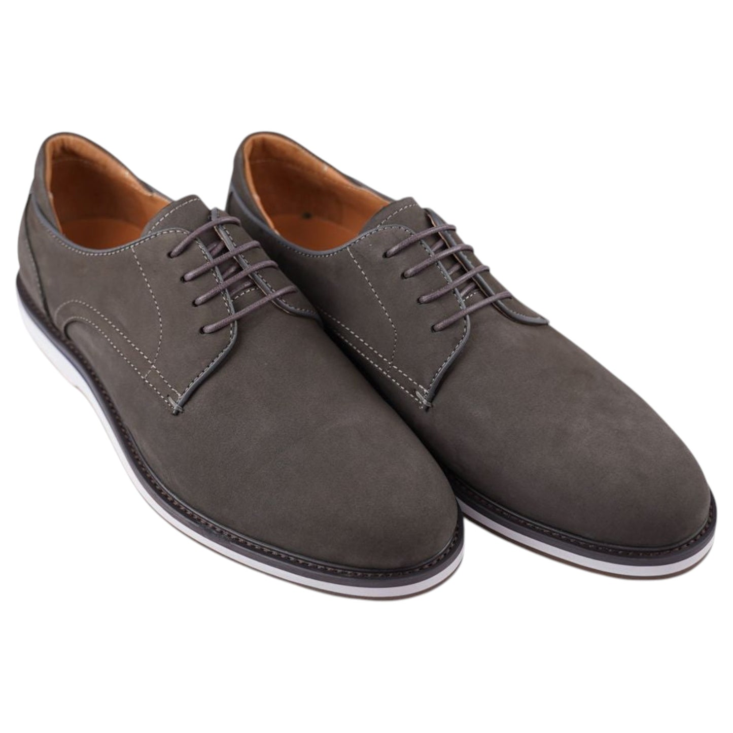 Mens Batsanis Colter Lace Up Shoes Dark Grey