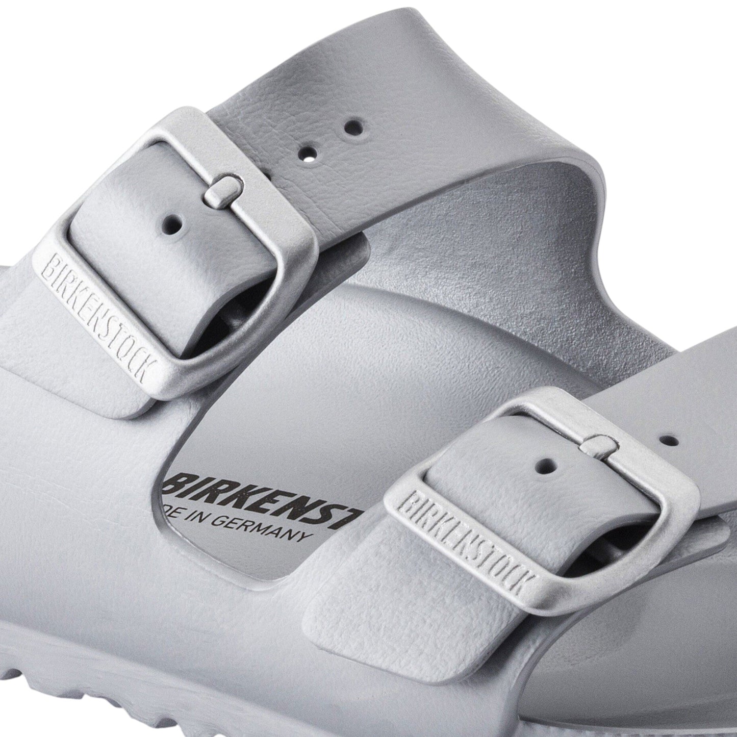 Mens Birkenstock Arizona EVA Regular Sandals Metallic Silver