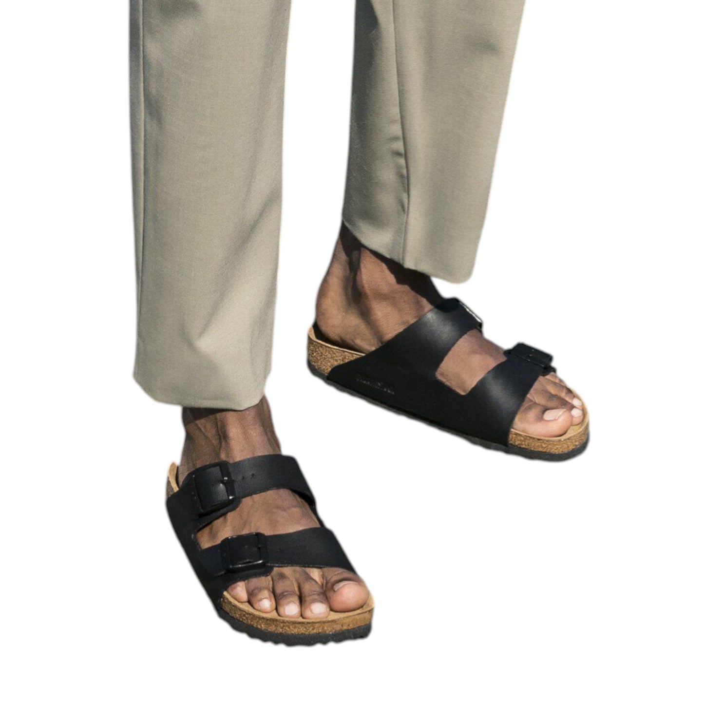 Mens Birkenstock Arizona SFB Birko-Flor Regular Sandals Black