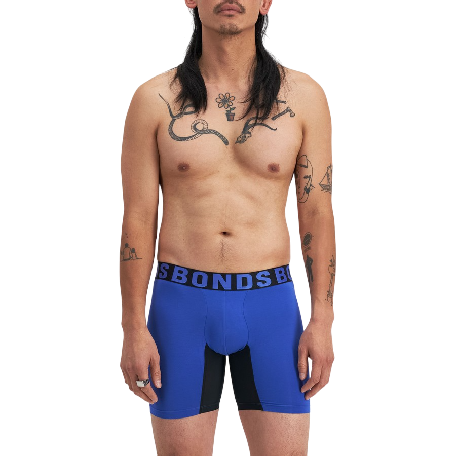 2 Pack Mens Bonds Chafe Off Trunks Underwear Multi