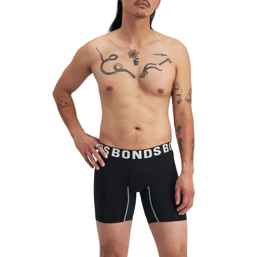 2 Pack Mens Bonds Chafe Off Trunks Underwear Multi