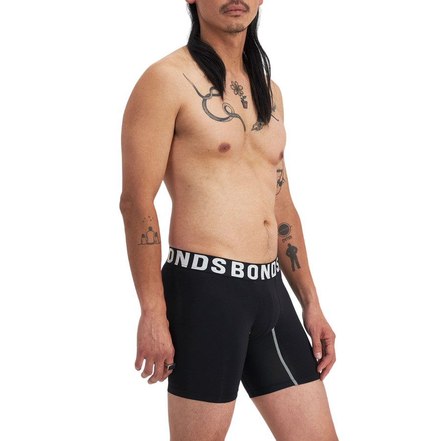 2 Pack Mens Bonds Chafe Off Trunks Underwear Multi
