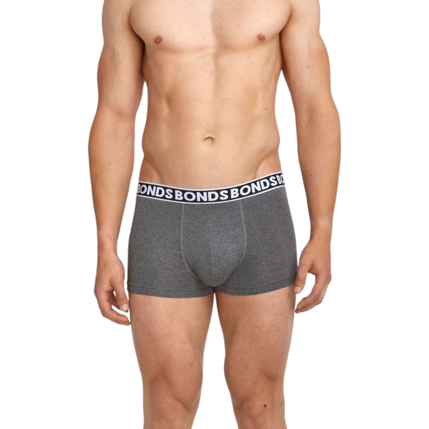 6 Pack Mens Bonds Everyday Faves Trunks Underwear Grey/Charcoal