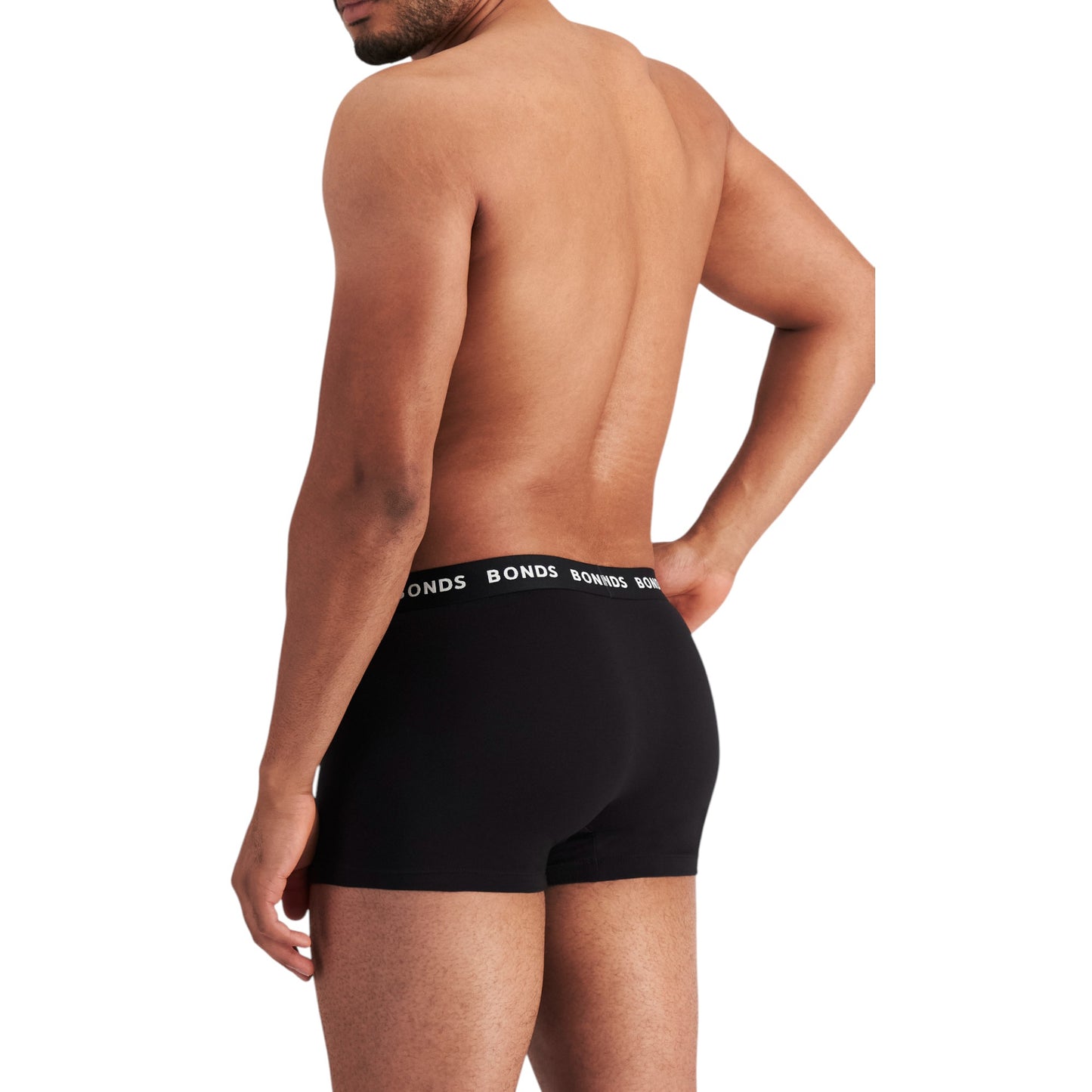 6 Pack Mens Bonds Everyday Trunks Underwear Black