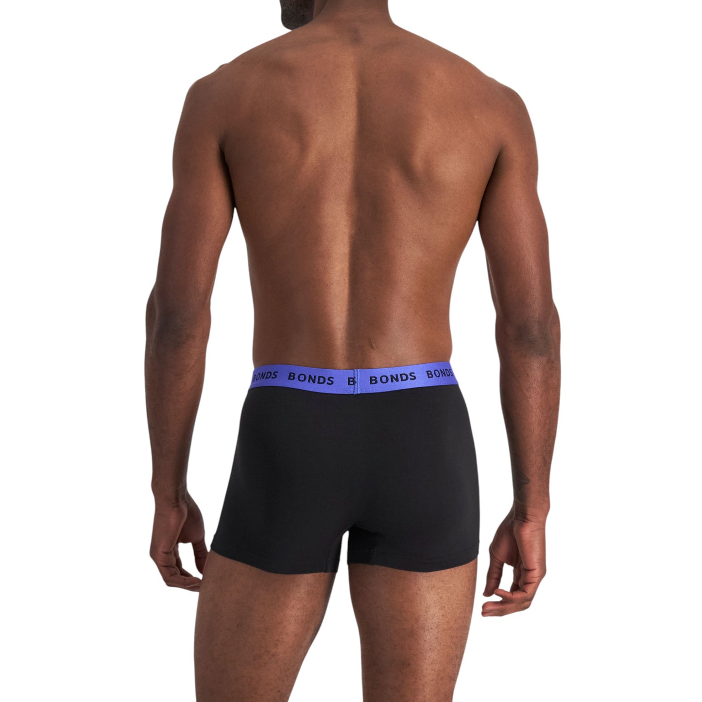 3 Pack Mens Bonds Everyday Trunks Underwear Black/Blue
