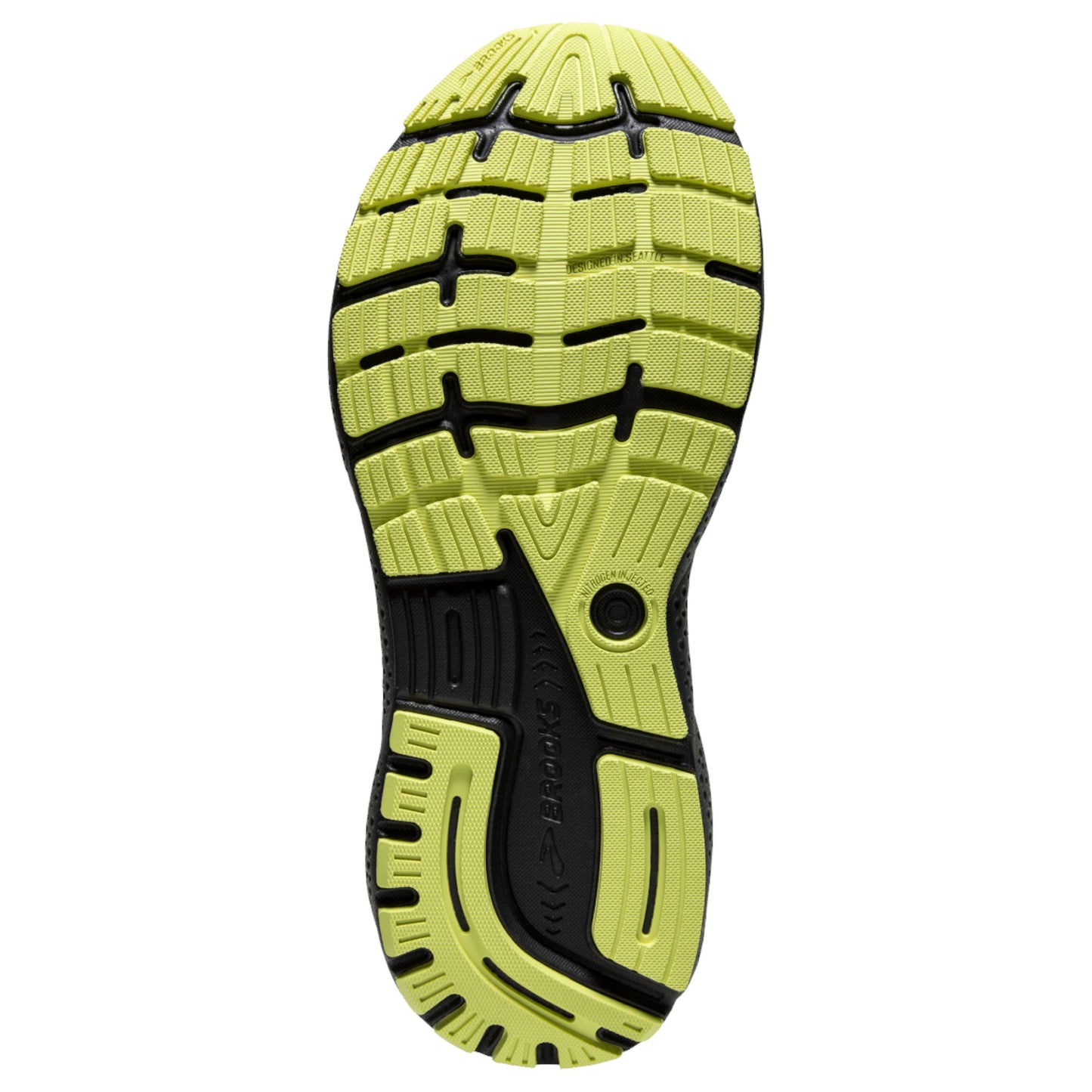 Mens Brooks Ghost 16 Shoes Primer/Grey/Lime