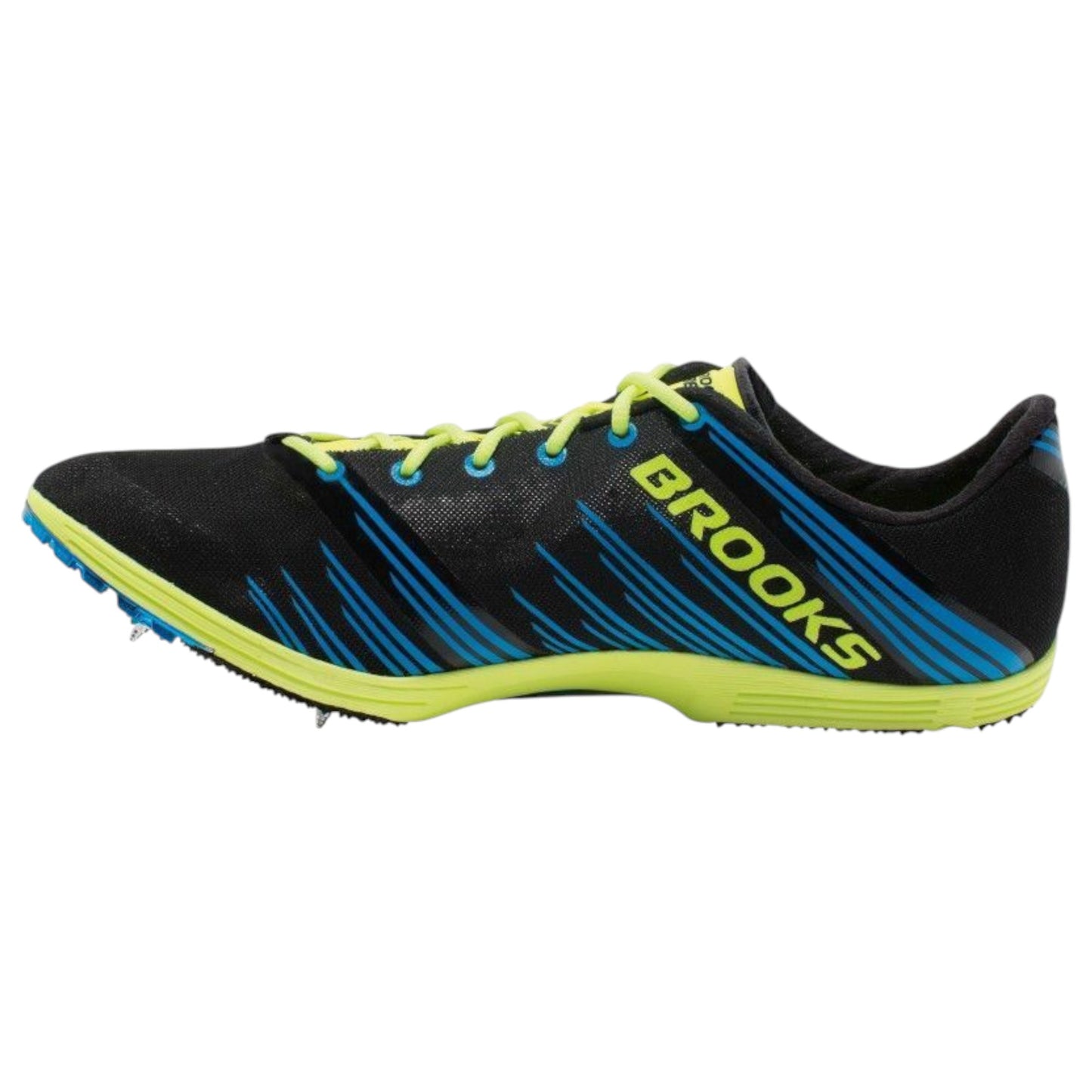 Mens Brooks Wire 4 Shoes Black/Blue/Fluro Yellow