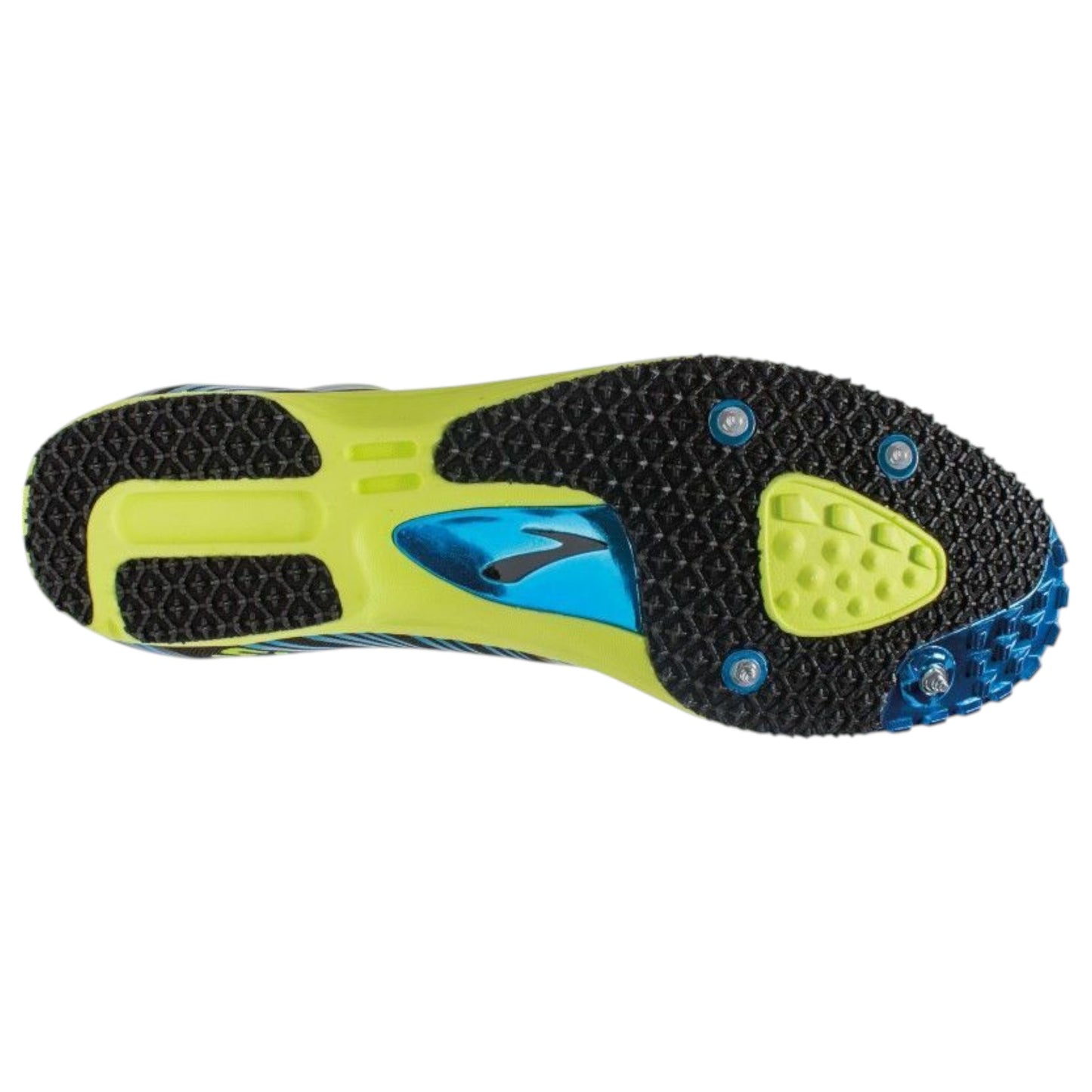 Mens Brooks Wire 4 Shoes Black/Blue/Fluro Yellow