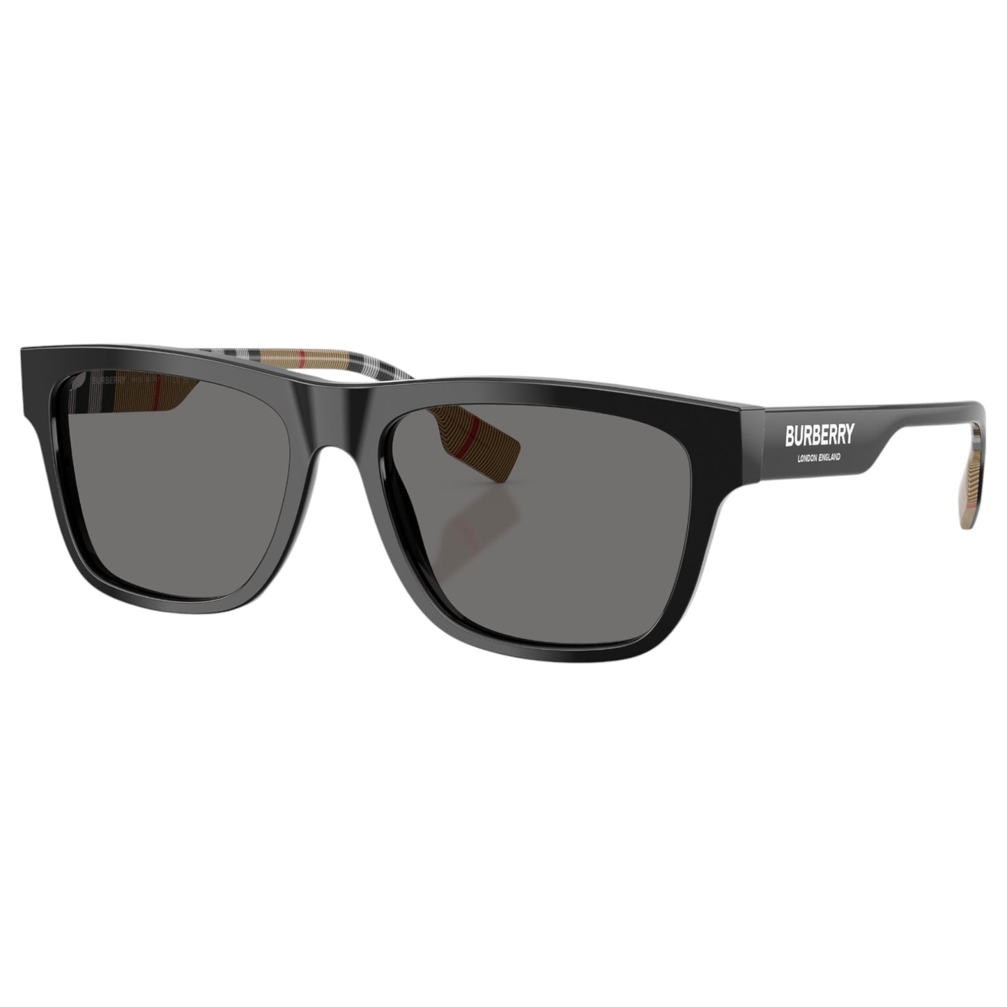 Mens Burberry BE4293 Polarized Sunglasses Black/Polar Grey