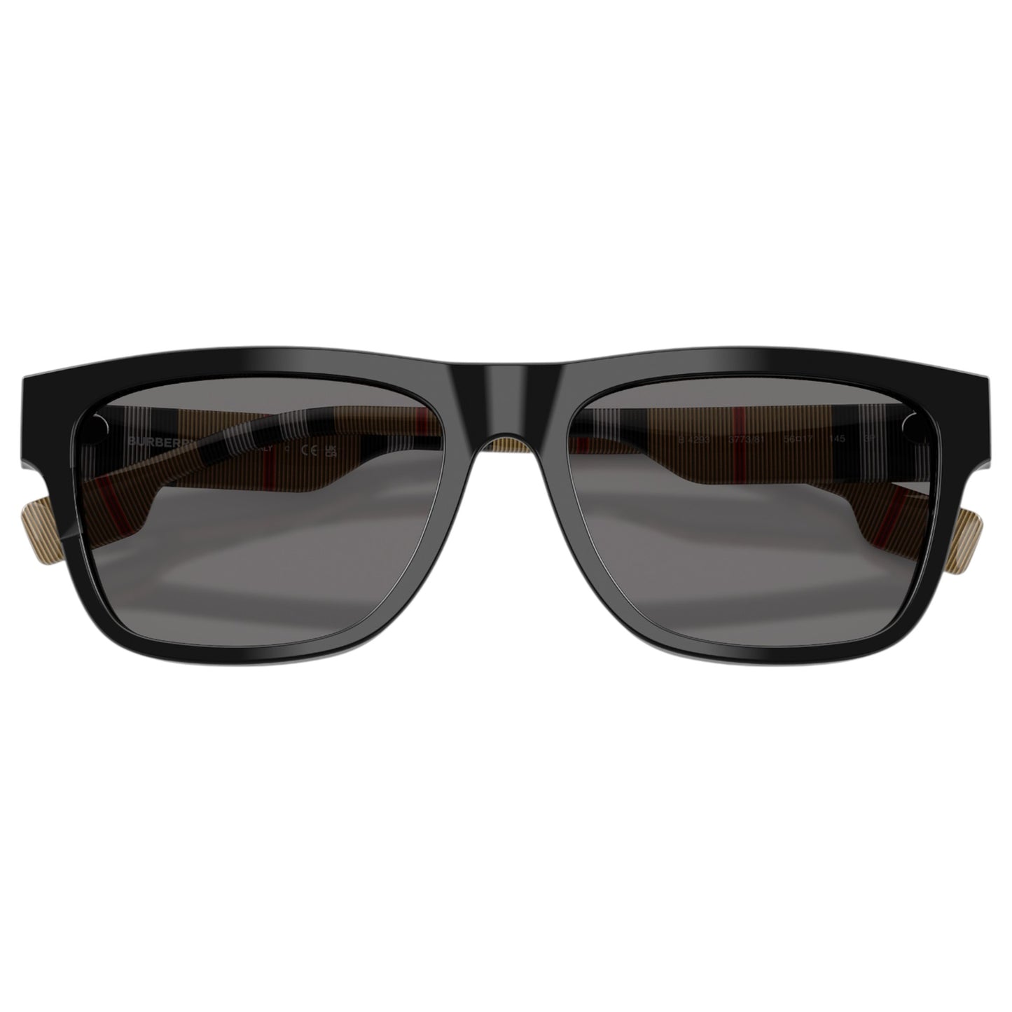 Mens Burberry BE4293 Polarized Sunglasses Black/Polar Grey