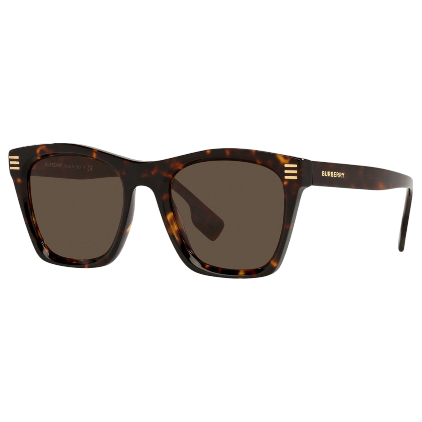 Mens Burberry Cooper BE4348 Sunglasses Dark Havana/Brown