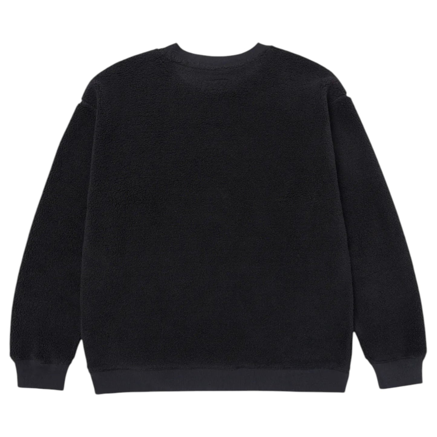 Mens Caterpillar Sherpa Crewneck Pitch Black Jumper