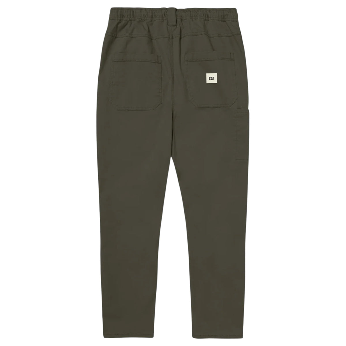 Mens Caterpillar Stretch Twill Utility Workwear Pants Olive