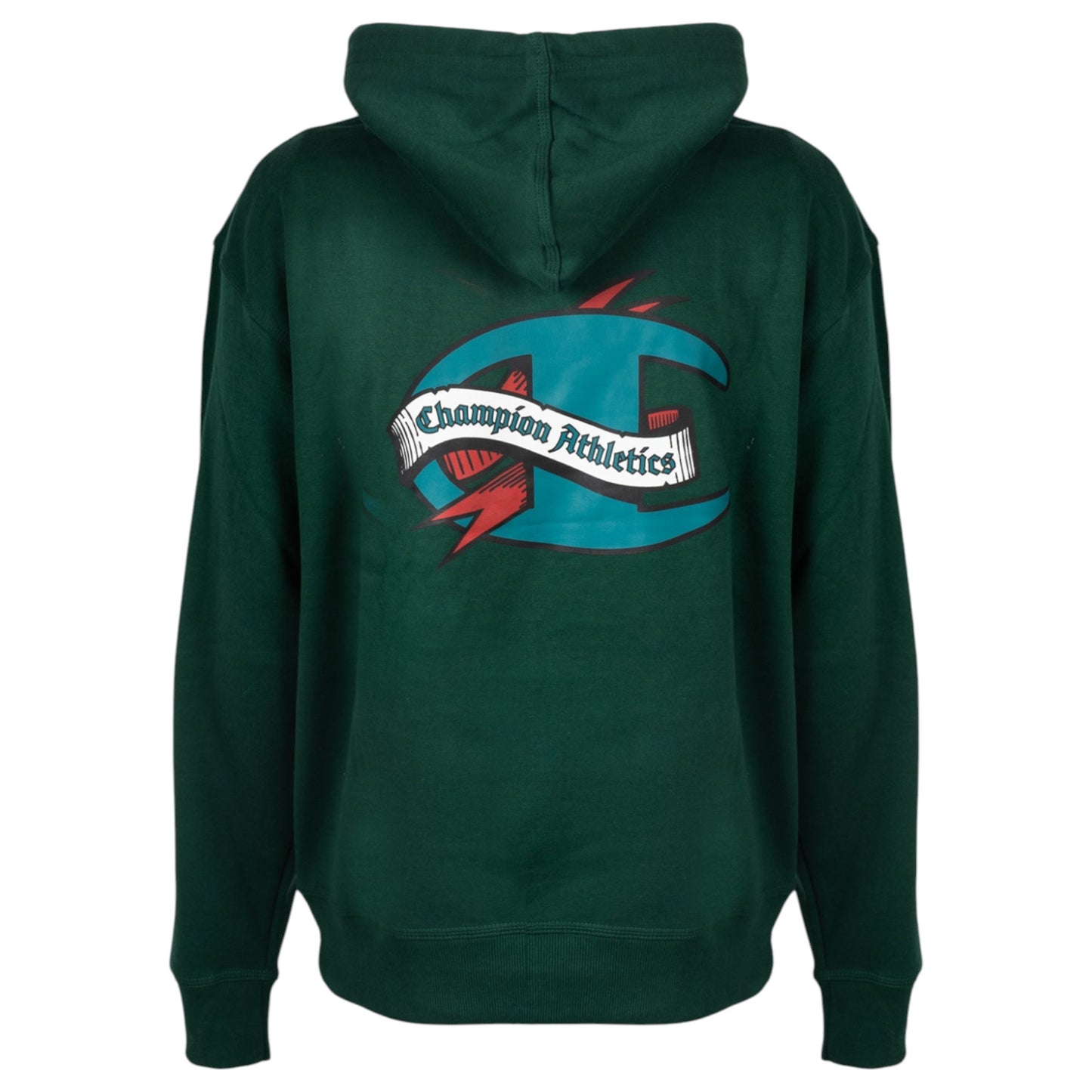 Mens Champion Powerblend Fleece Hoodie Green