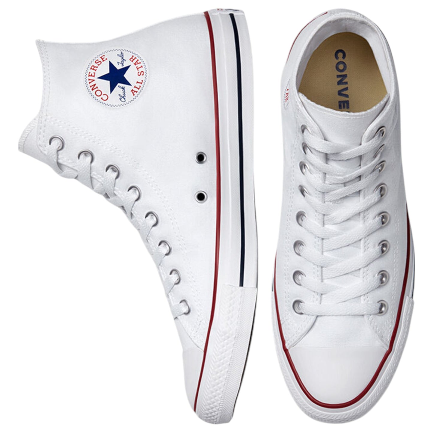 Unisex Adults Converse Chuck Taylor All Star High Top Shoes Optical White