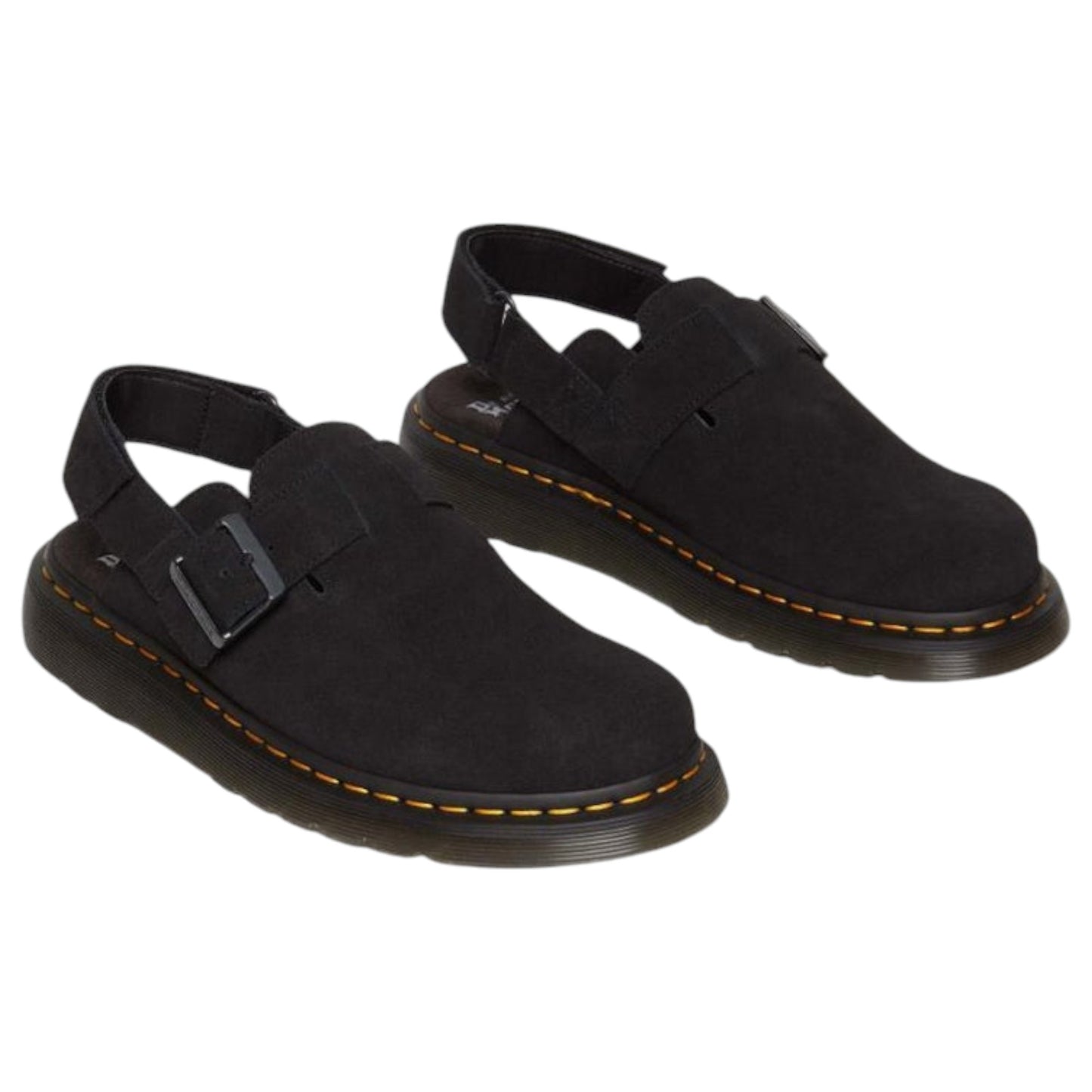 Mens Dr. Martens Jorge II Sling Back Sandals Black Suede