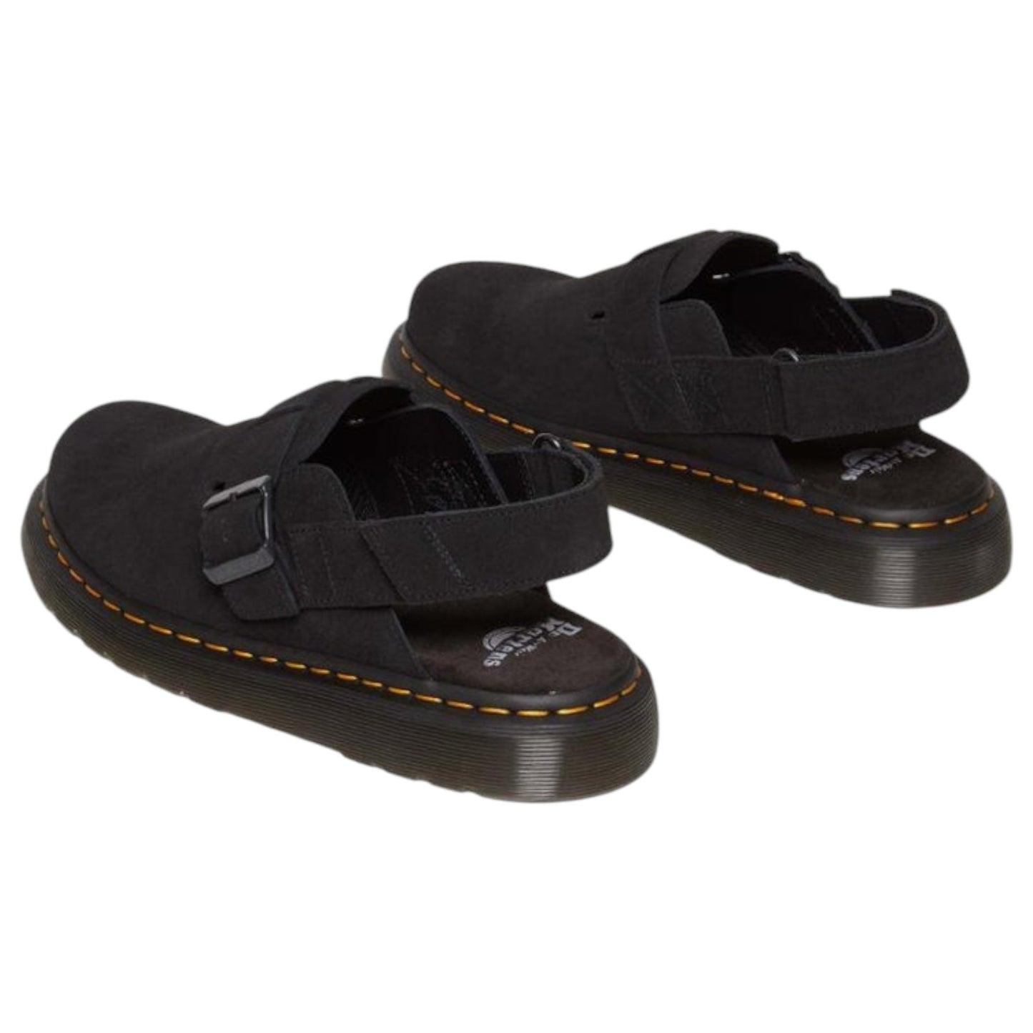 Mens Dr. Martens Jorge II Sling Back Sandals Black Suede