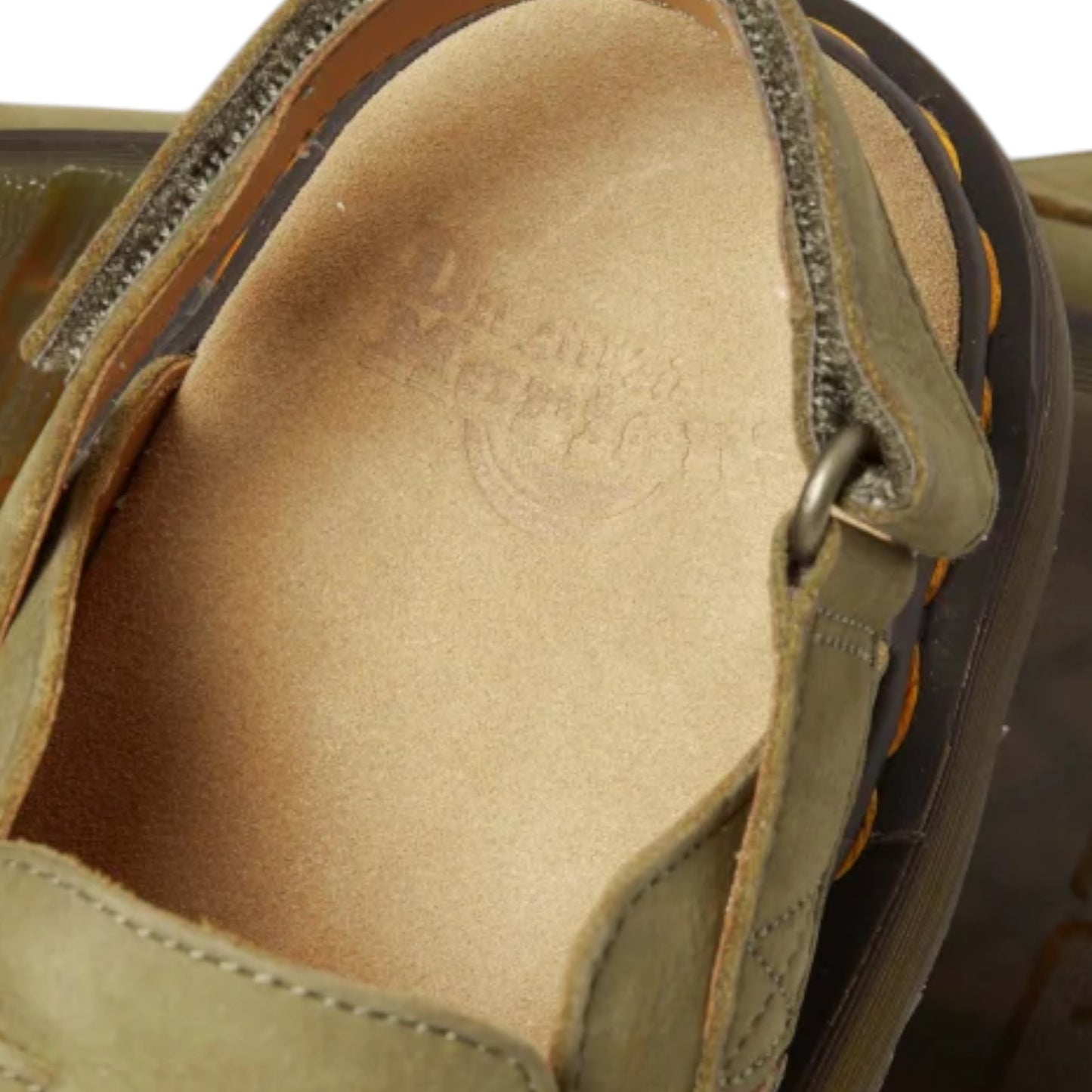 Mens Dr. Martens Jorge II Sling Back Sandals Muted Olive Tumbled Nubuck