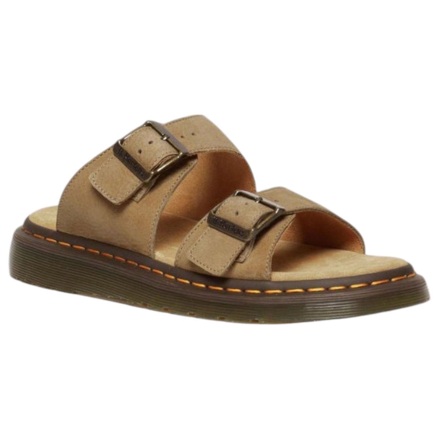 Mens Dr. Martens Josef Sandals Savannah Tan Tumbled Nubuck