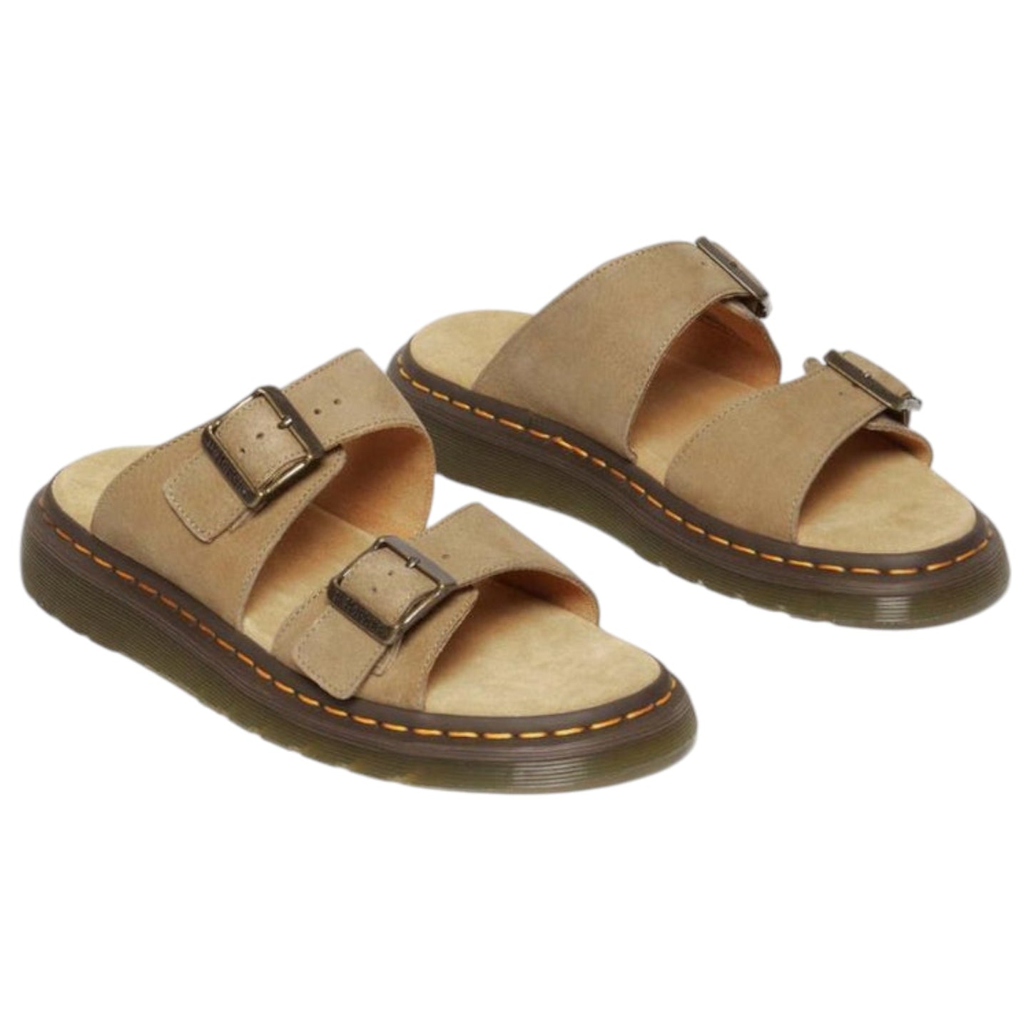 Mens Dr. Martens Josef Sandals Savannah Tan Tumbled Nubuck