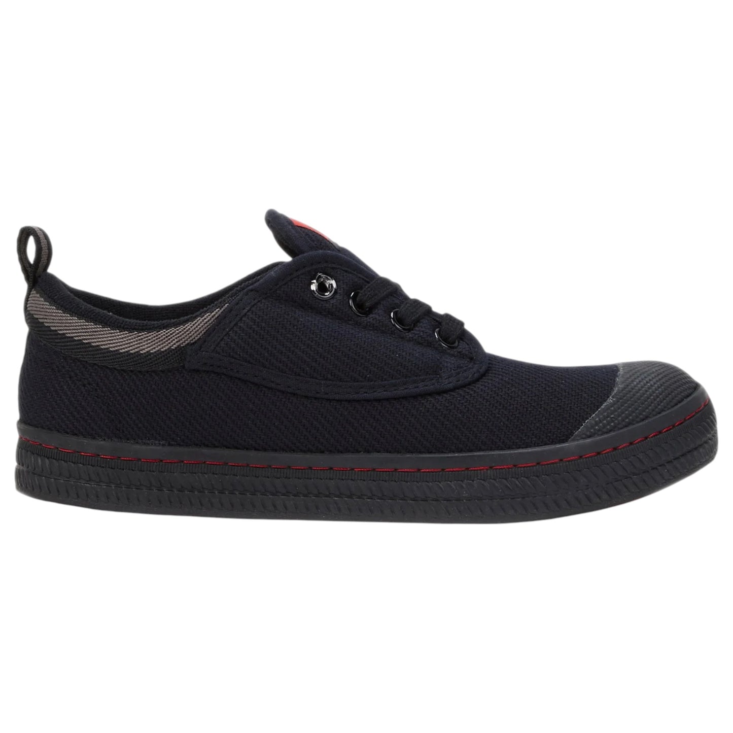 Mens Volley Classic Canvas Shoes Black / Grey