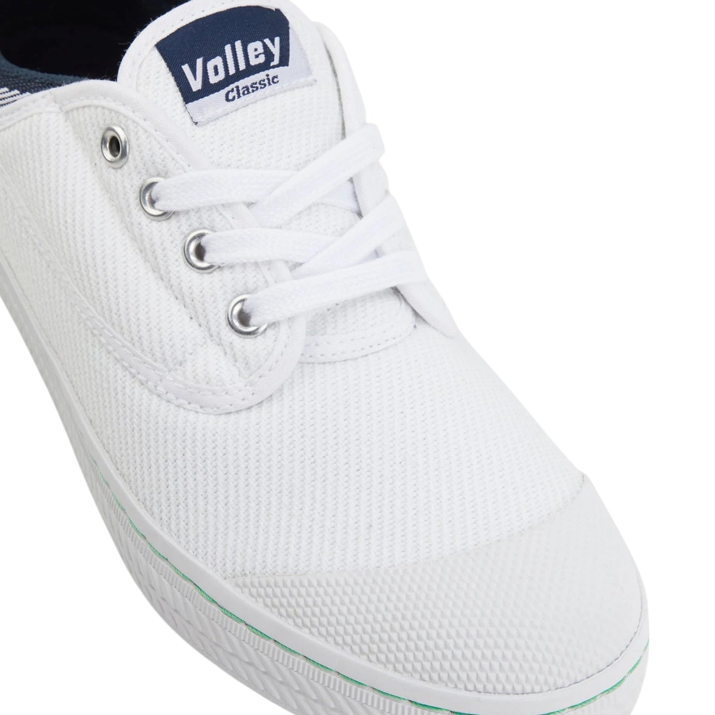 Mens Volley Classic Canvas Shoes White / Navy