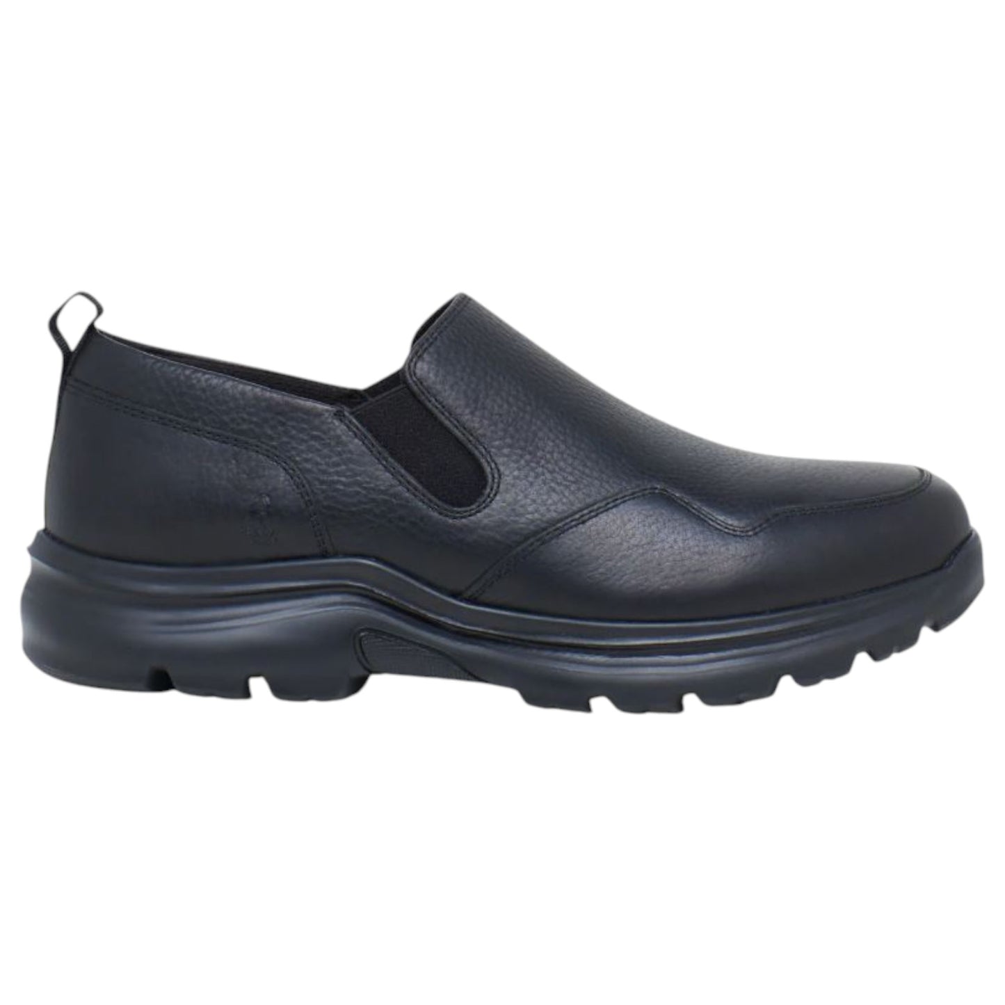 Mens Hush Puppies Alpe Shoes Black Pebble