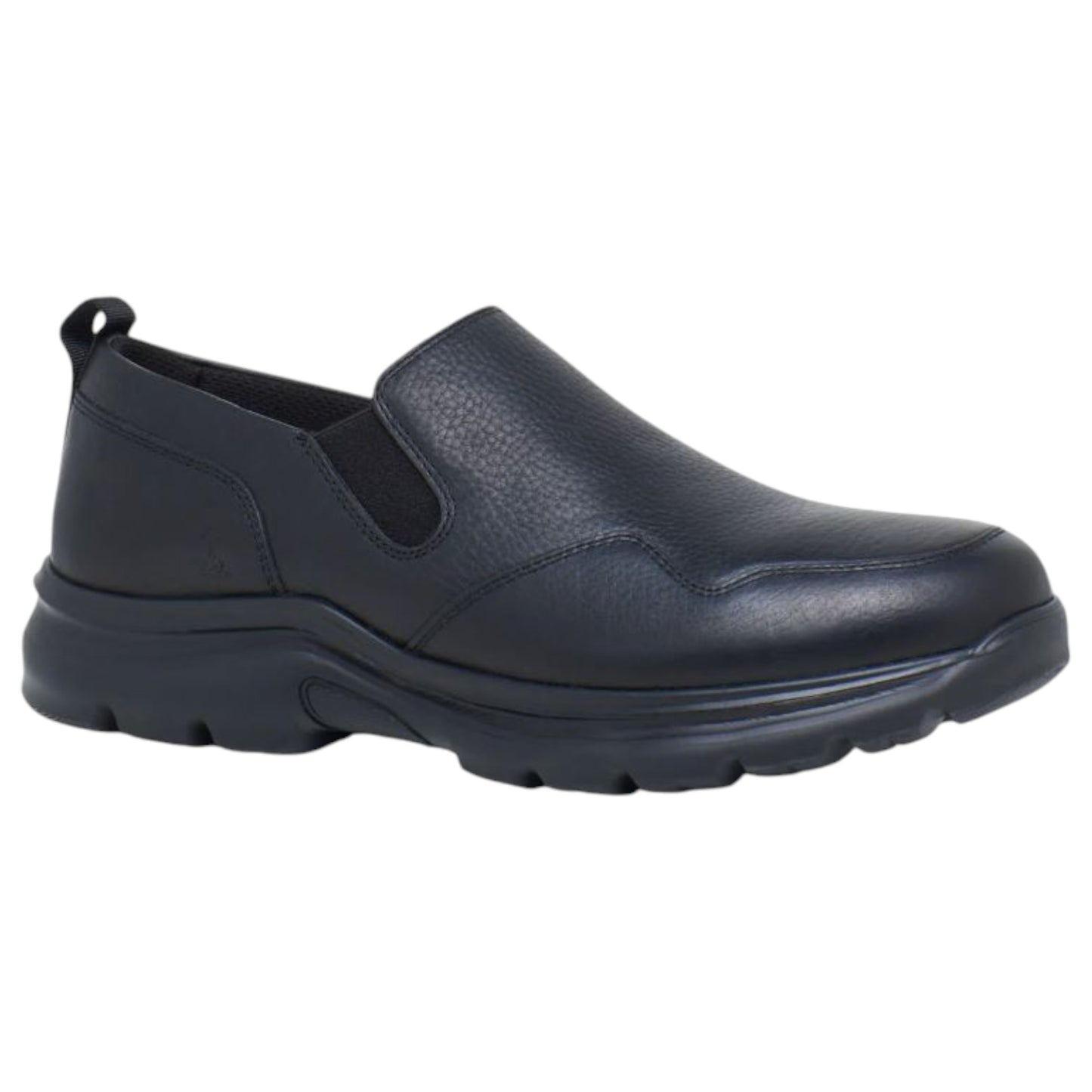 Mens Hush Puppies Alpe Shoes Black Pebble