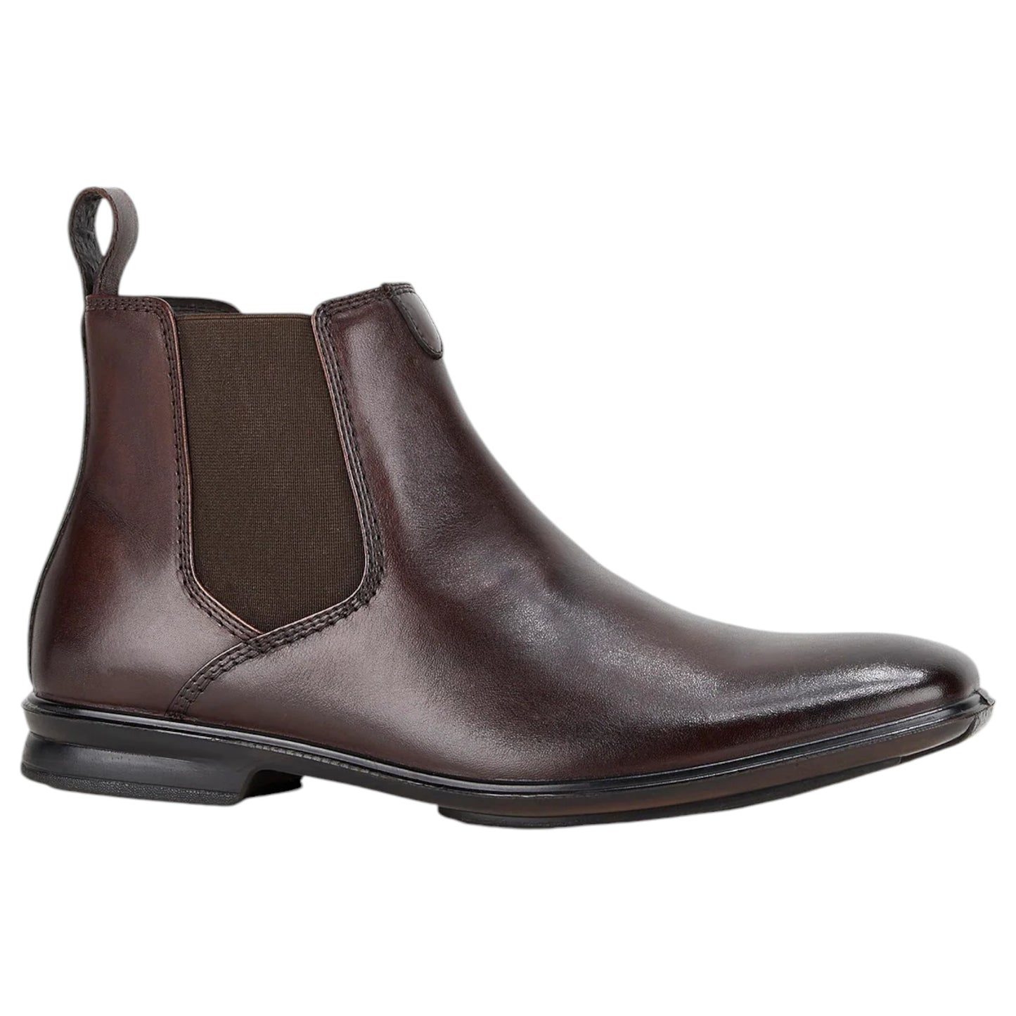 Mens Hush Puppies Chelsea Boots Mahogany