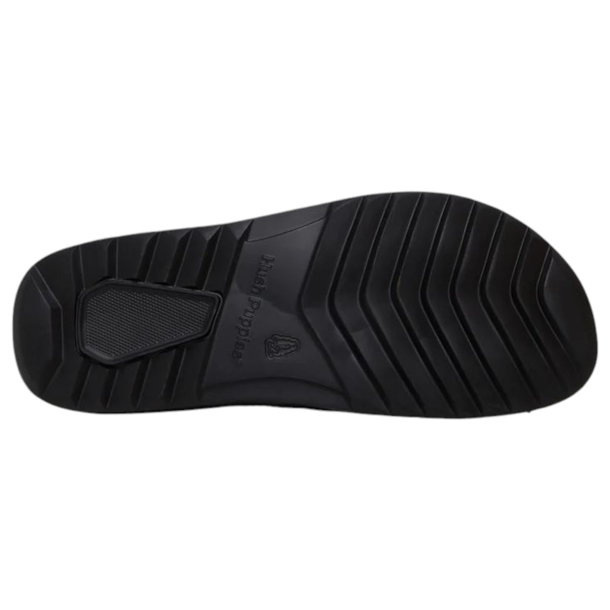Mens Hush Puppies Hammock Slides Black