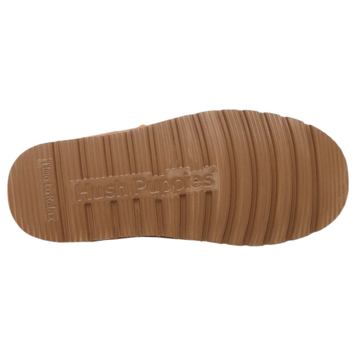 Mens Hush Puppies Loch Slippers Chestnut Suede