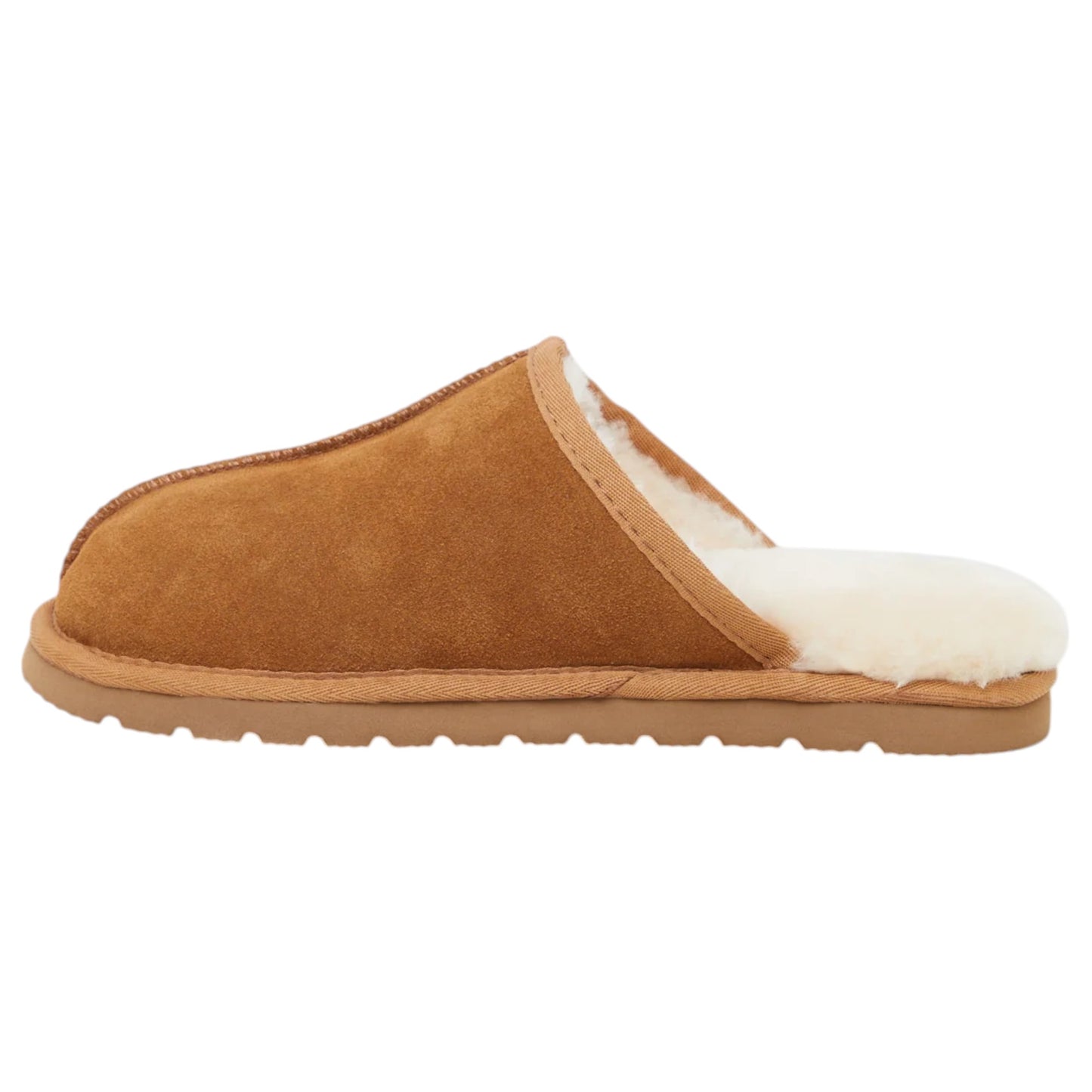 Mens Hush Puppies Loch Slippers Chestnut Suede