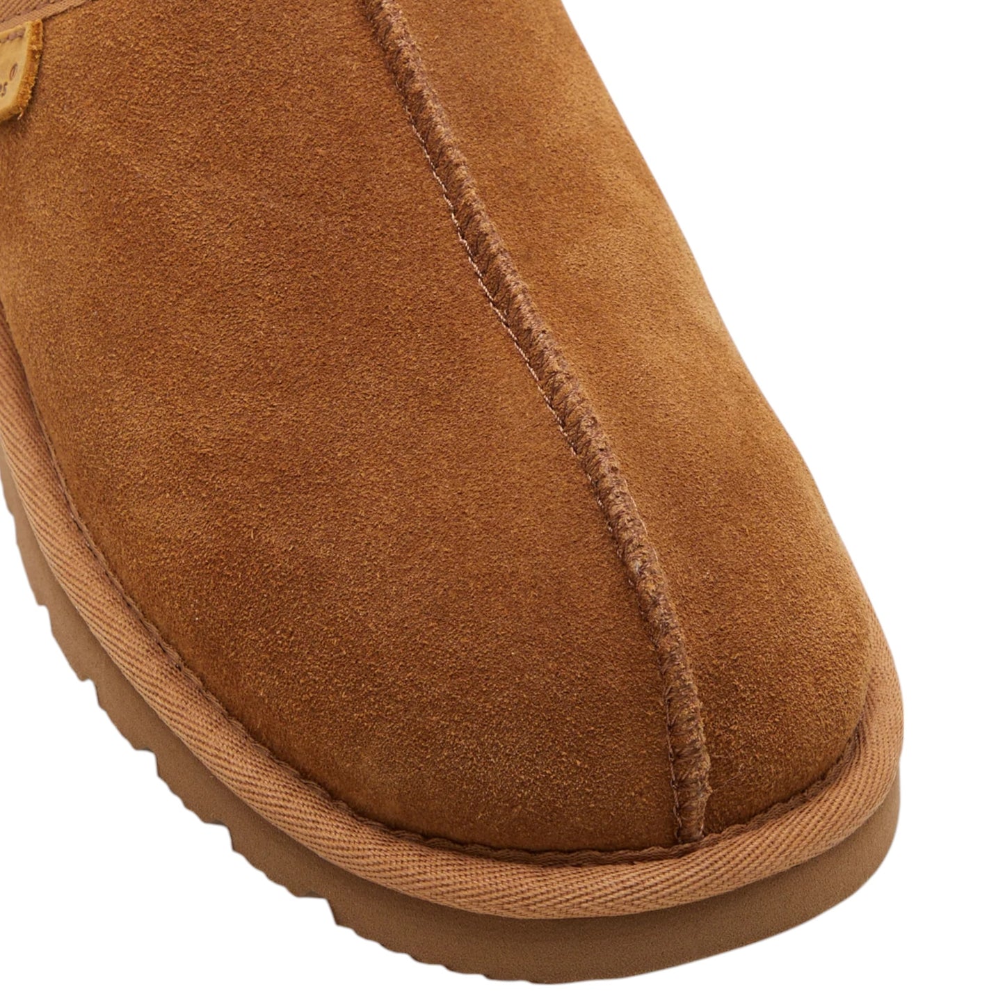 Mens Hush Puppies Loch Slippers Chestnut Suede