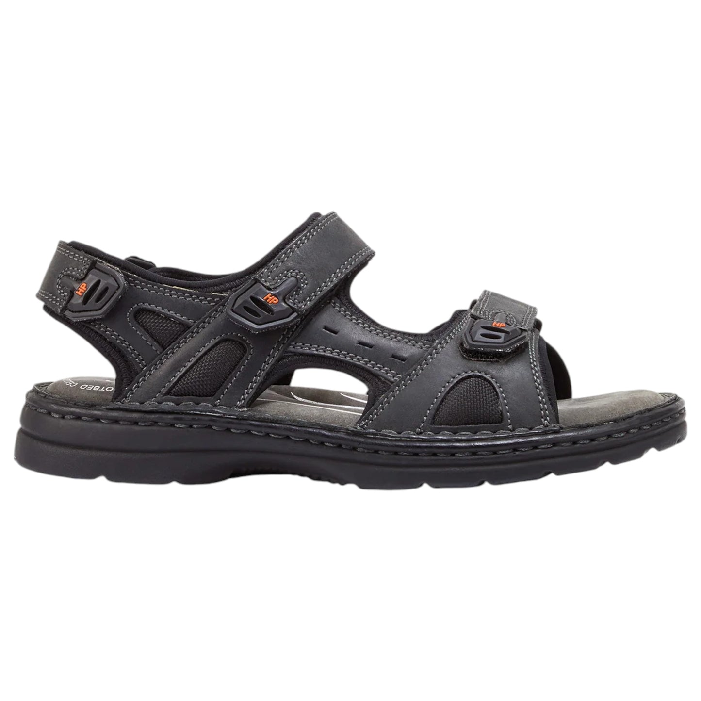 Mens Hush Puppies Simmer Sandals Black