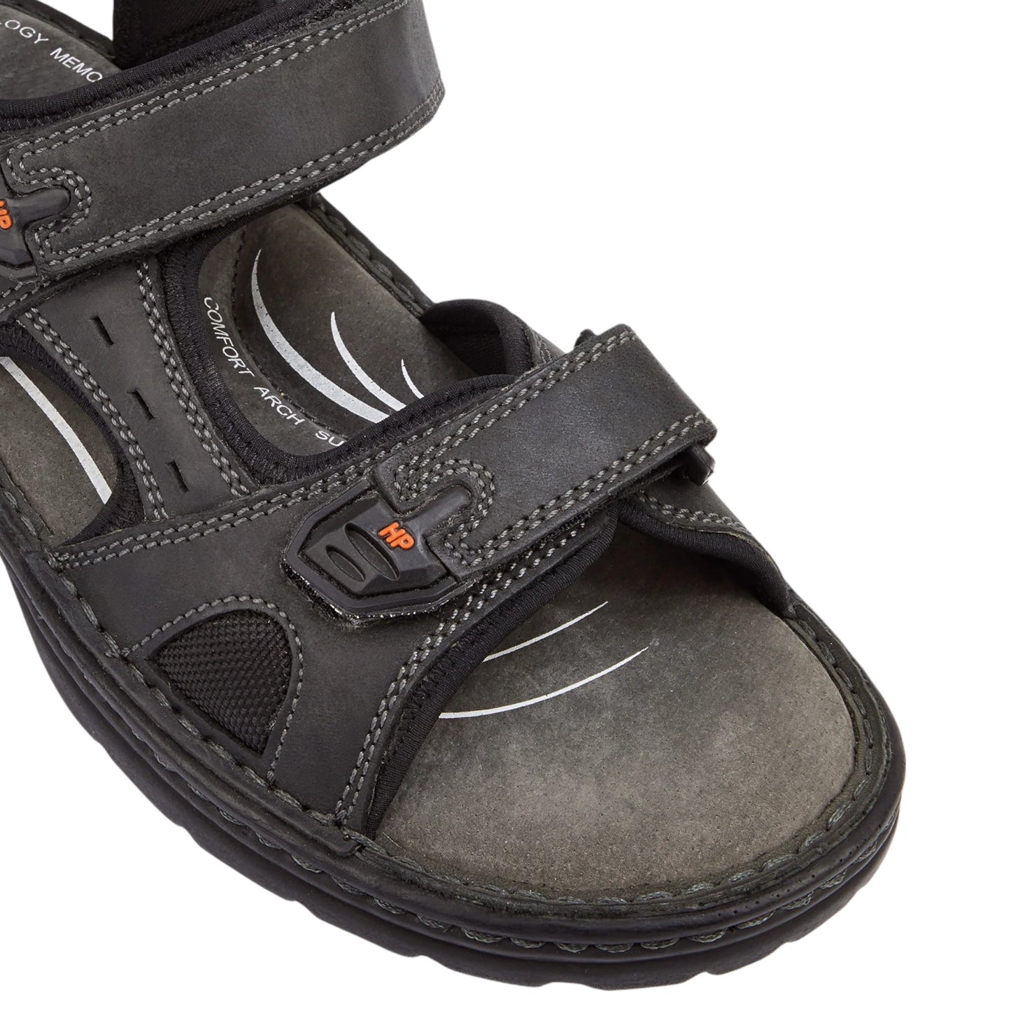 Mens Hush Puppies Simmer Sandals Black