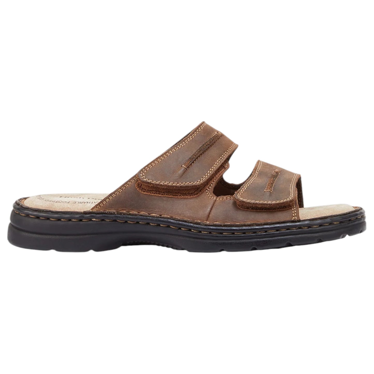 Mens Hush Puppies Slider Sandals Brown